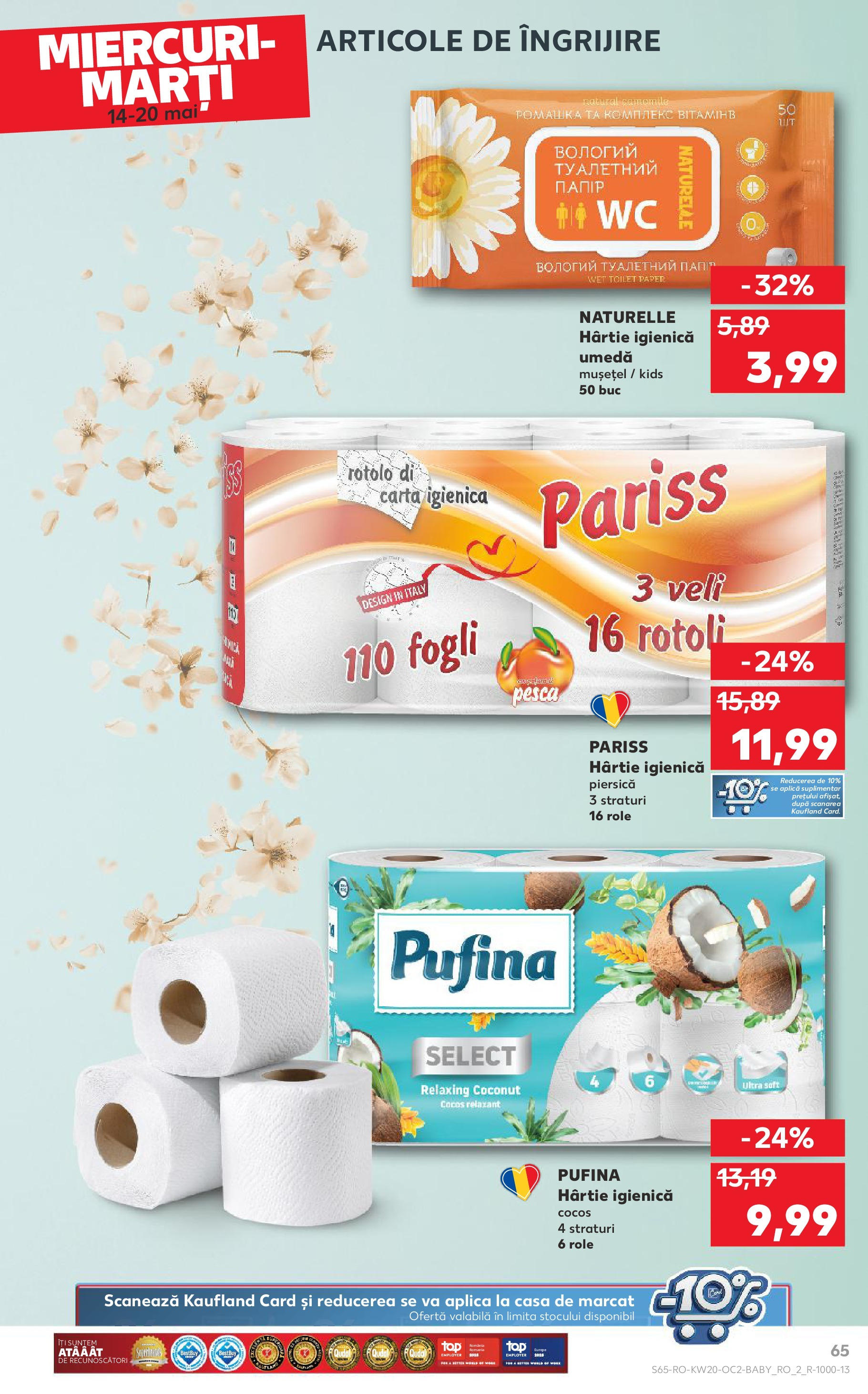 Catalog Kaufland 14 - 20 Mai 2025 | Pagina 65 | Produse: Piersică, Role