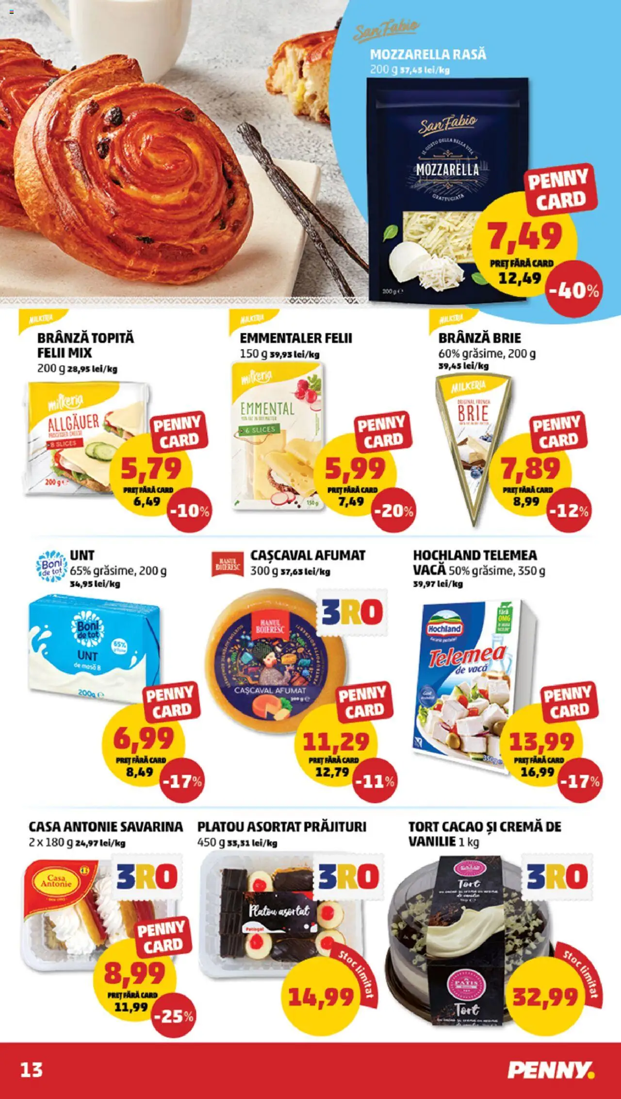 Catalog PENNY Market 14 - 20 Mai 2025 | Pagina 13 | Produse: Savarină, Unt, Brânză, Cacao
