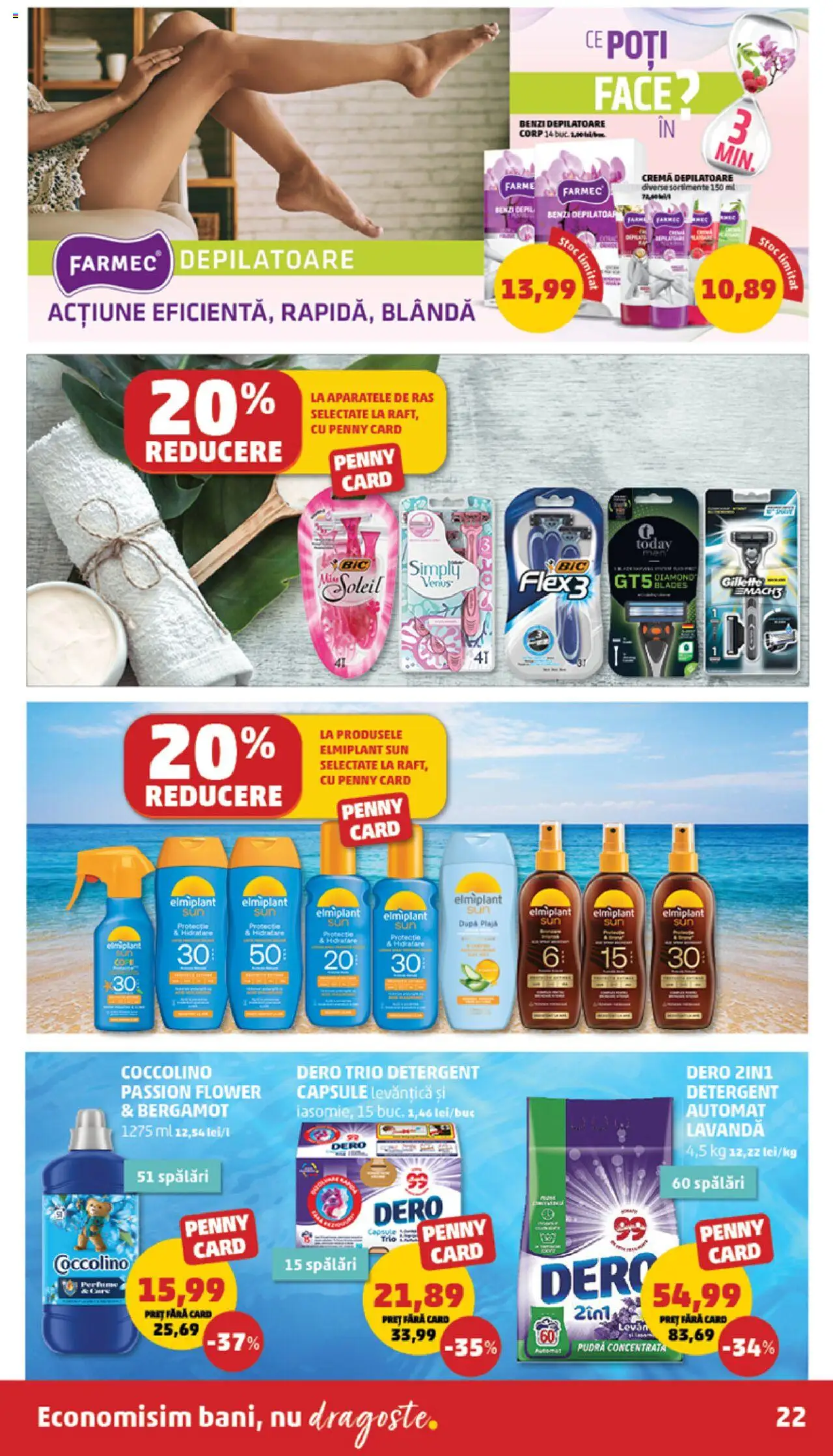 Catalog PENNY Market 14 - 20 Mai 2025 | Pagina 22 | Produse: Pudră, Cremă, Cremă depilatoare, Benzi depilatoare