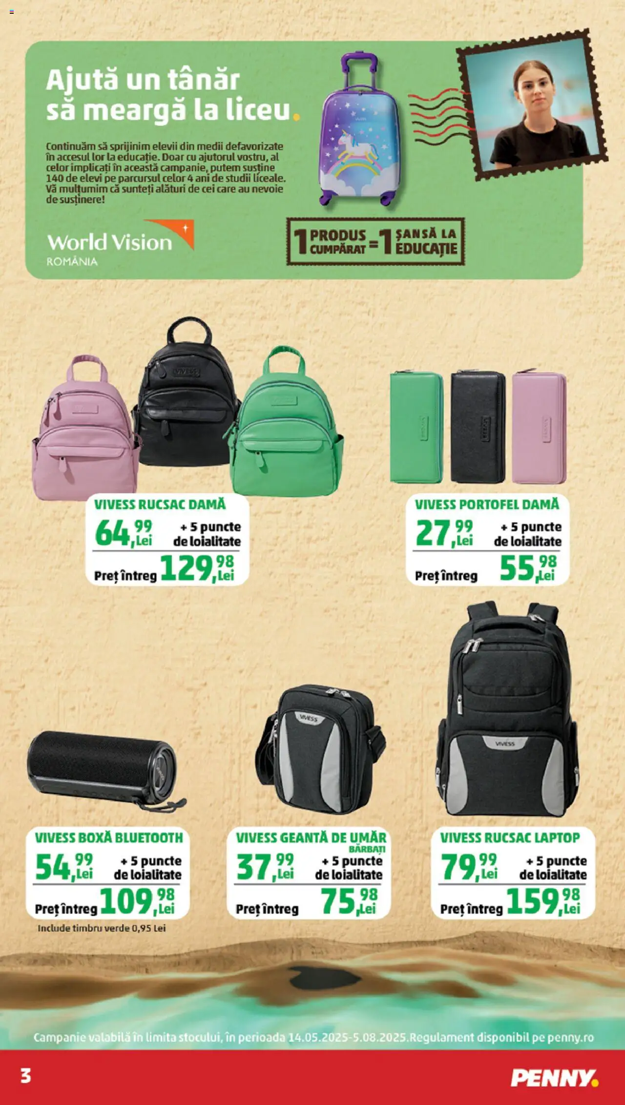Catalog PENNY Market 14 - 20 Mai 2025 | Pagina 3 | Produse: Portofel, Laptop, Geantă, Rucsac
