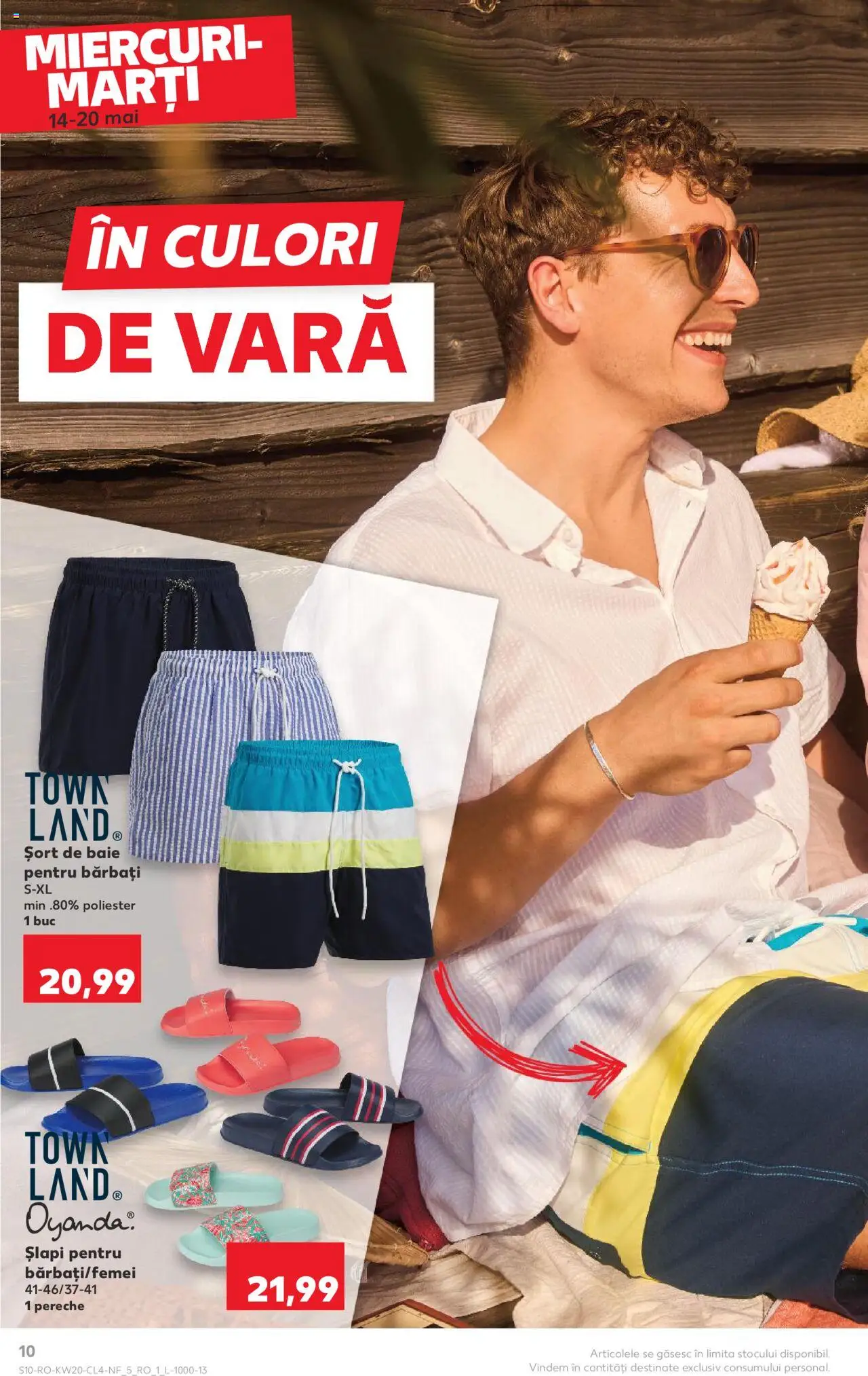 Catalog Kaufland 14 - 20 Mai 2025 | Pagina 10 | Produse: Șort, Șort de baie, Șlapi