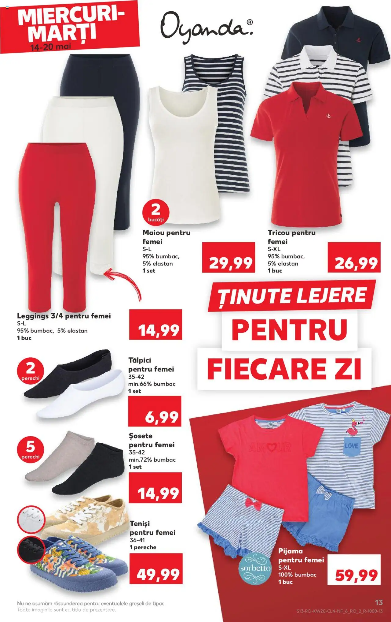 Catalog Kaufland 14 - 20 Mai 2025 | Pagina 13 | Produse: Tălpici, Teniși, Tricou, Maiou
