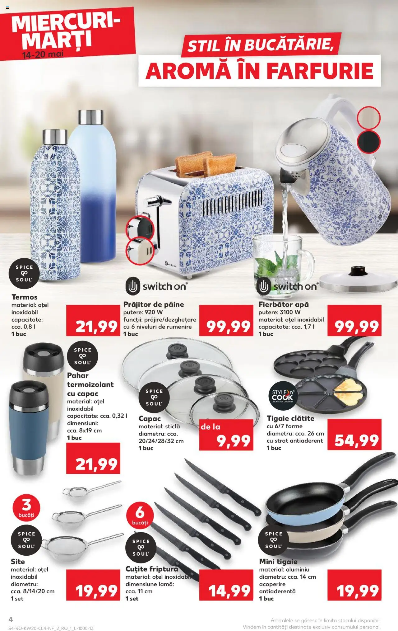 Catalog Kaufland 14 - 20 Mai 2025 | Pagina 4 | Produse: Termos, Farfurie, Pâine, Apă