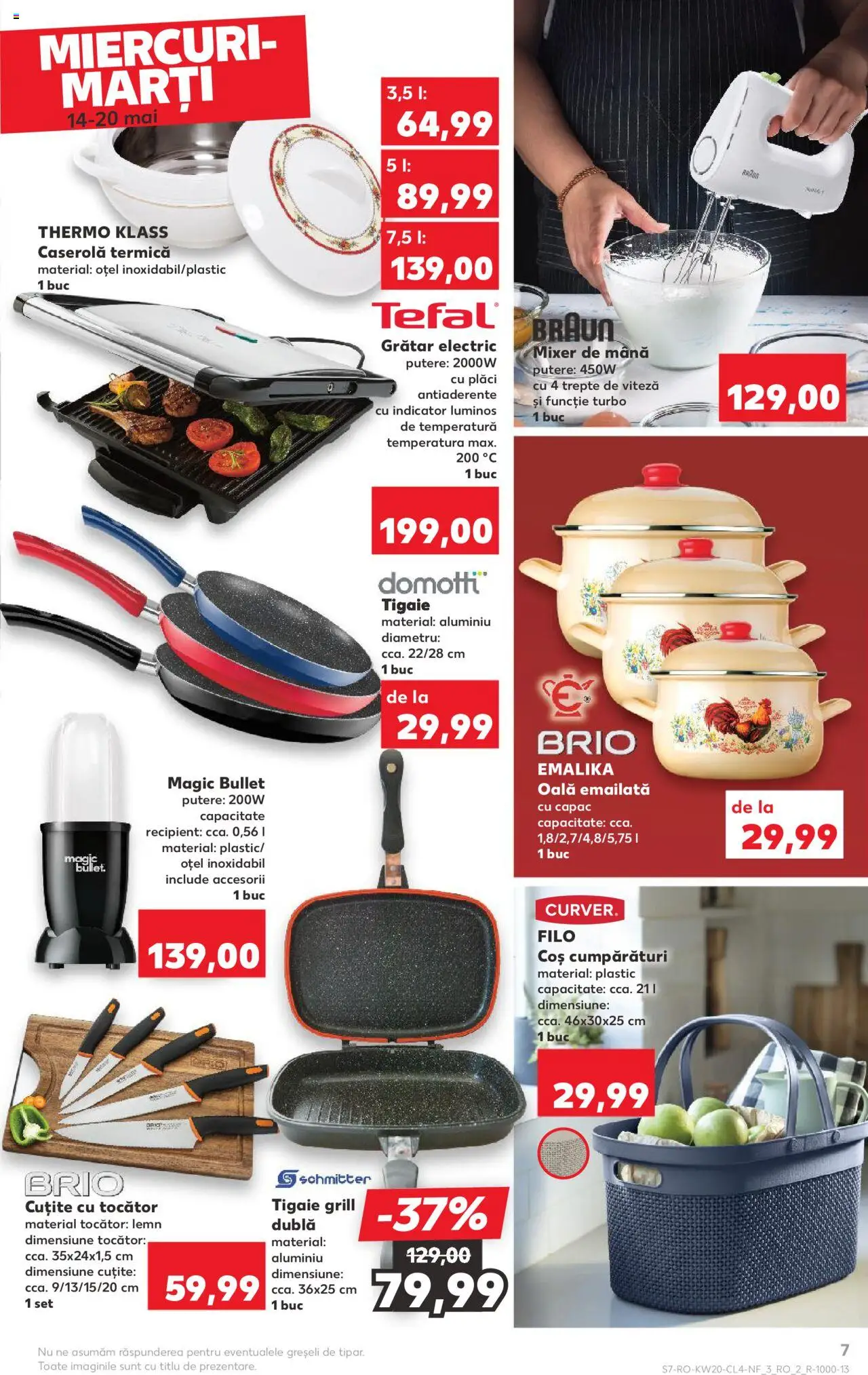 Catalog Kaufland 14 - 20 Mai 2025 | Pagina 7 | Produse: Grill, Mixer, Grătar, Coș