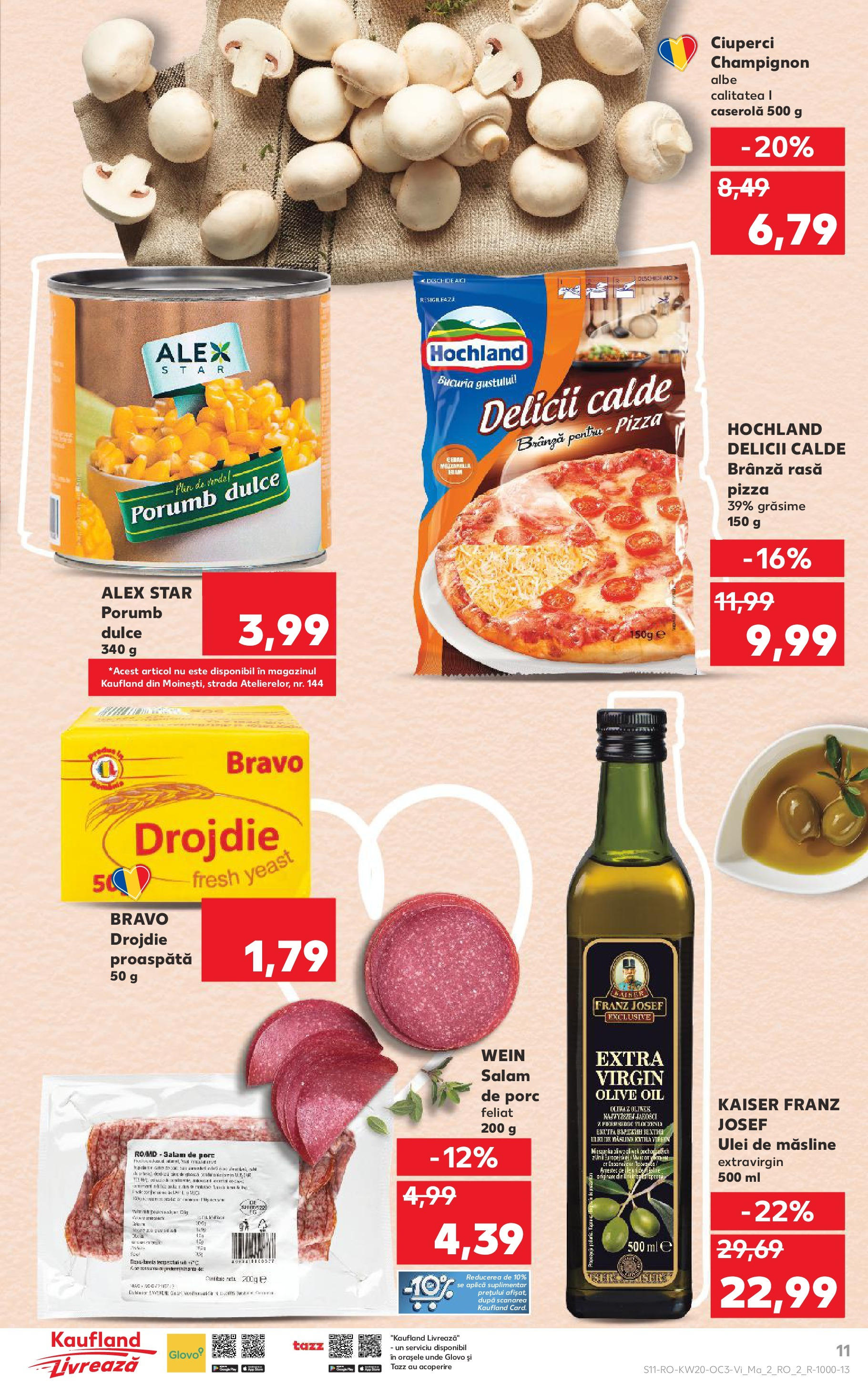 Catalog Kaufland 15 - 20 Mai 2025 | Pagina 11 | Produse: Măsline, Brânză, Ulei, Pizza