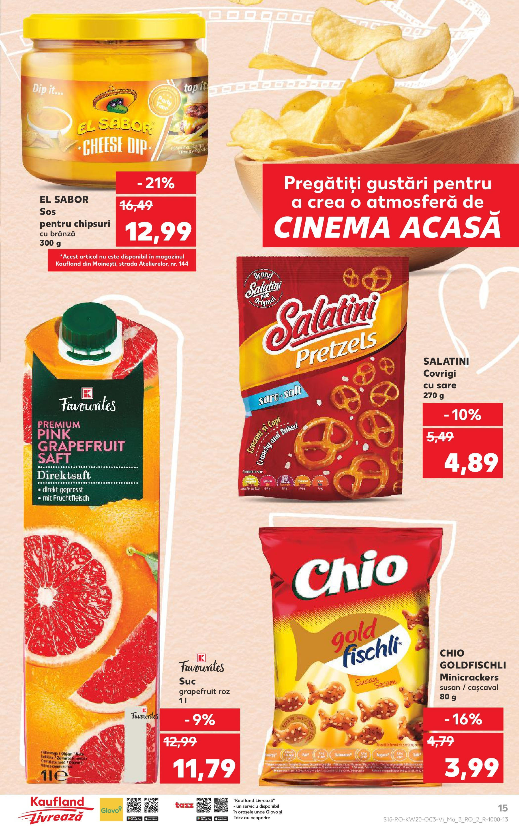 Catalog Kaufland 15 - 20 Mai 2025 | Pagina 15 | Produse: Cașcaval, Brânză, Chipsuri, Sare