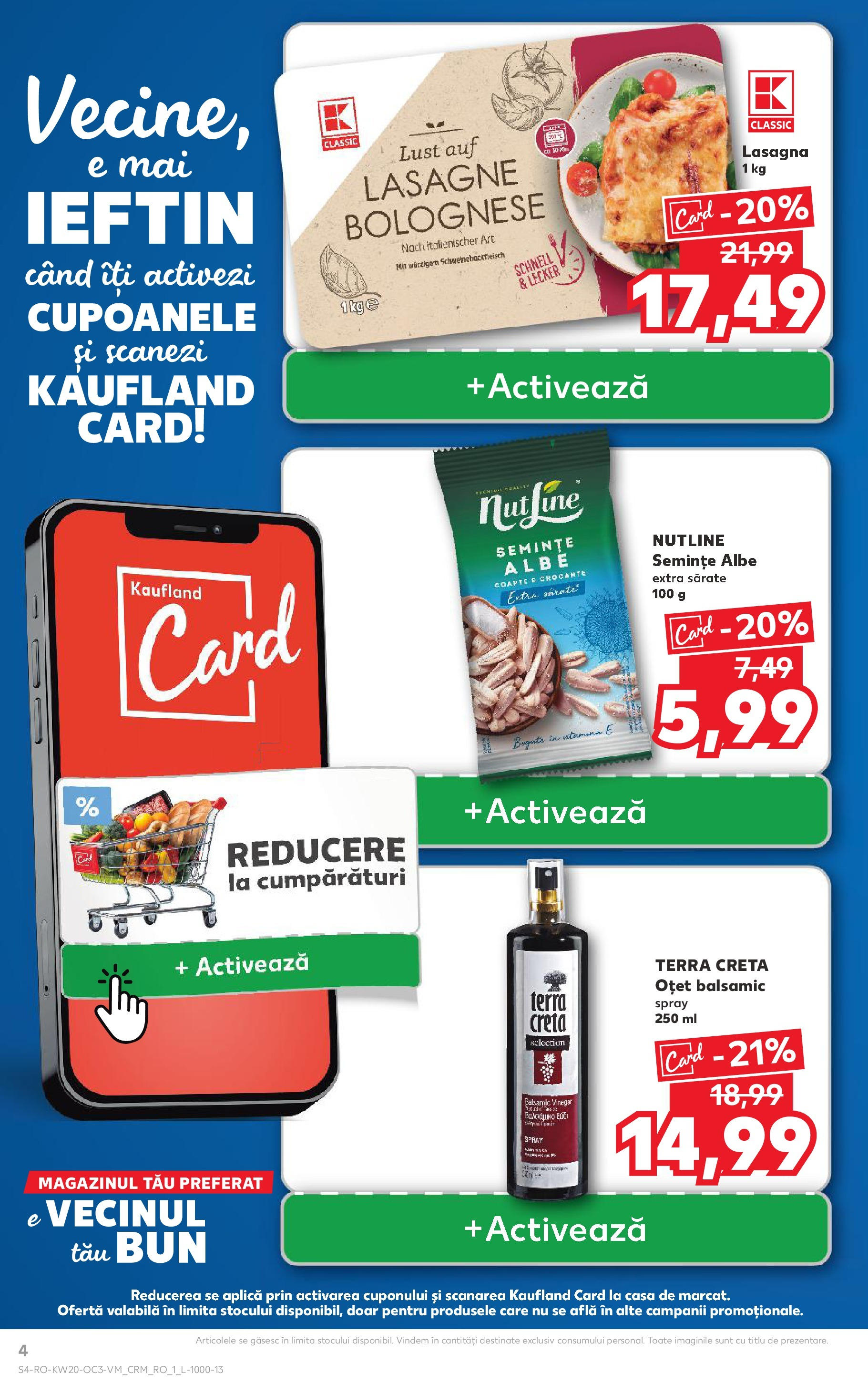 Catalog Kaufland 15 - 20 Mai 2025 | Pagina 4 | Produse: Lasagna, Semințe, Oțet