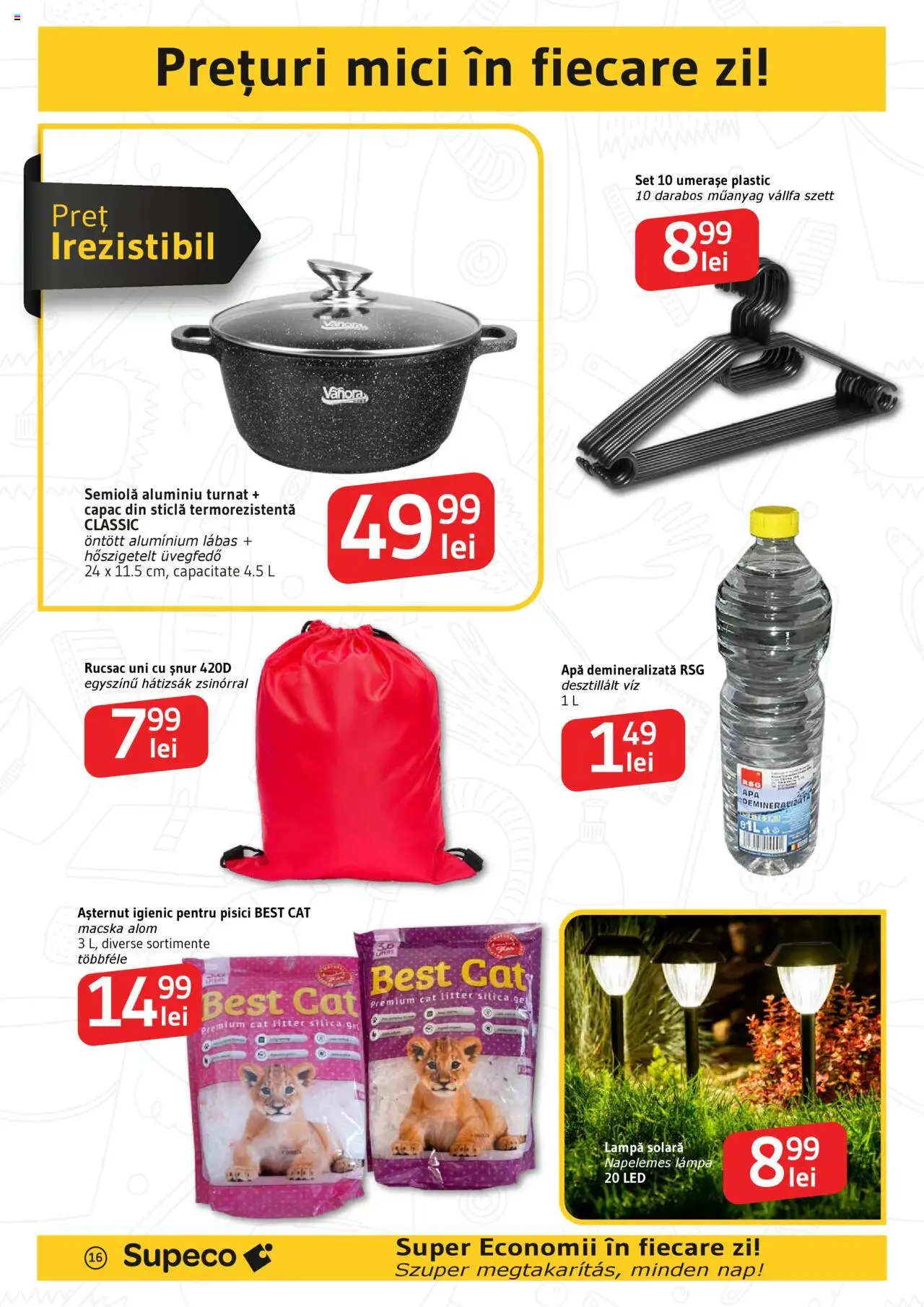 Catalog Supeco 15 - 28 Mai 2025 | Pagina 16 | Produse: Babak, Lampă, Apă, Rucsac