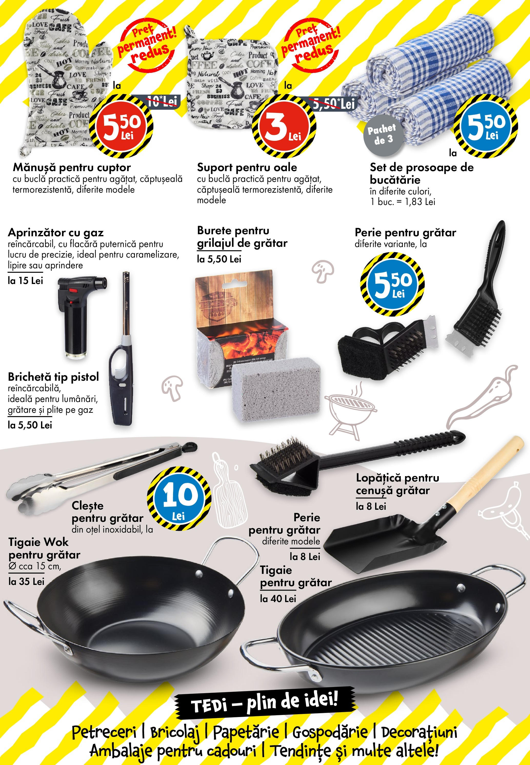 Catalog TEDi 16 - 24 Mai 2025 | Pagina 12 | Produse: Tigaie, Grătar, Perie, Burete