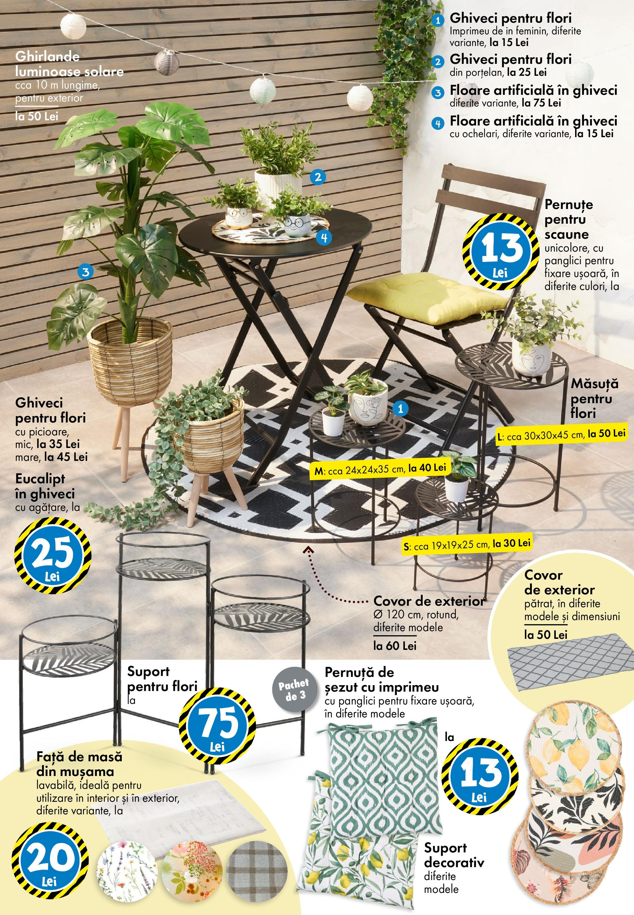 Catalog TEDi 16 - 24 Mai 2025 | Pagina 15 | Produse: Masă, Covor, Ghiveci, Floare artificială