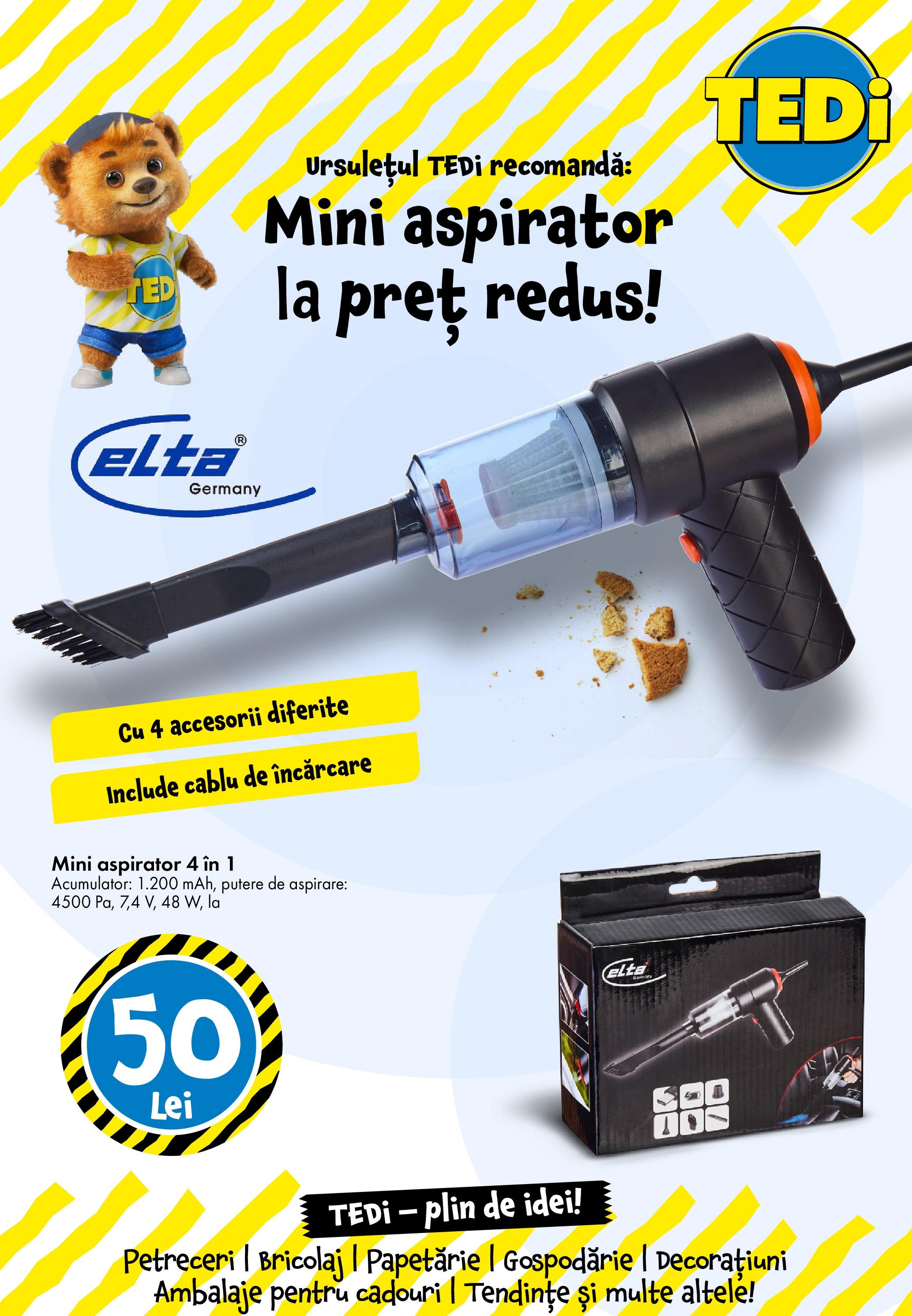Catalog TEDi 16 - 24 Mai 2025 | Pagina 20 | Produse: Cablu, Aspirator