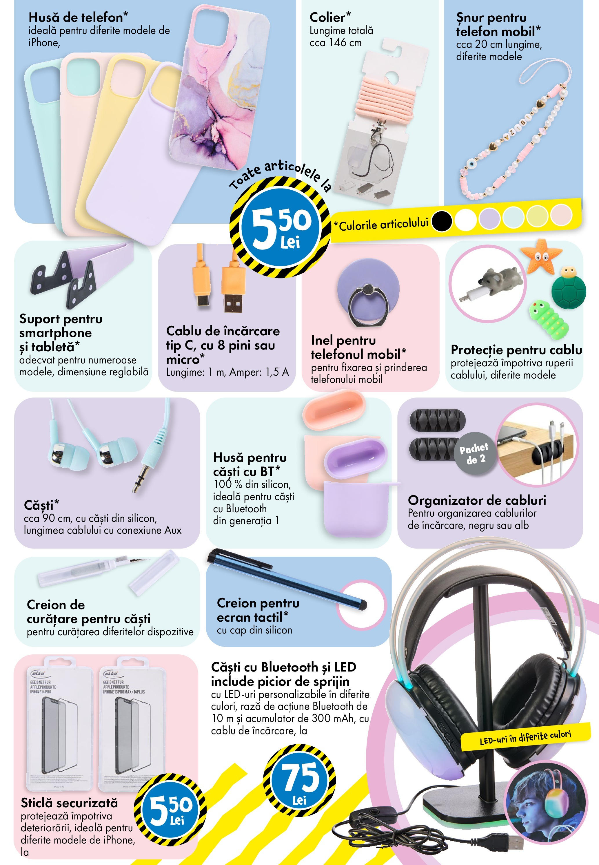 Catalog TEDi 16 - 24 Mai 2025 | Pagina 22 | Produse: Telefon, Smartphone, Căști, Cablu