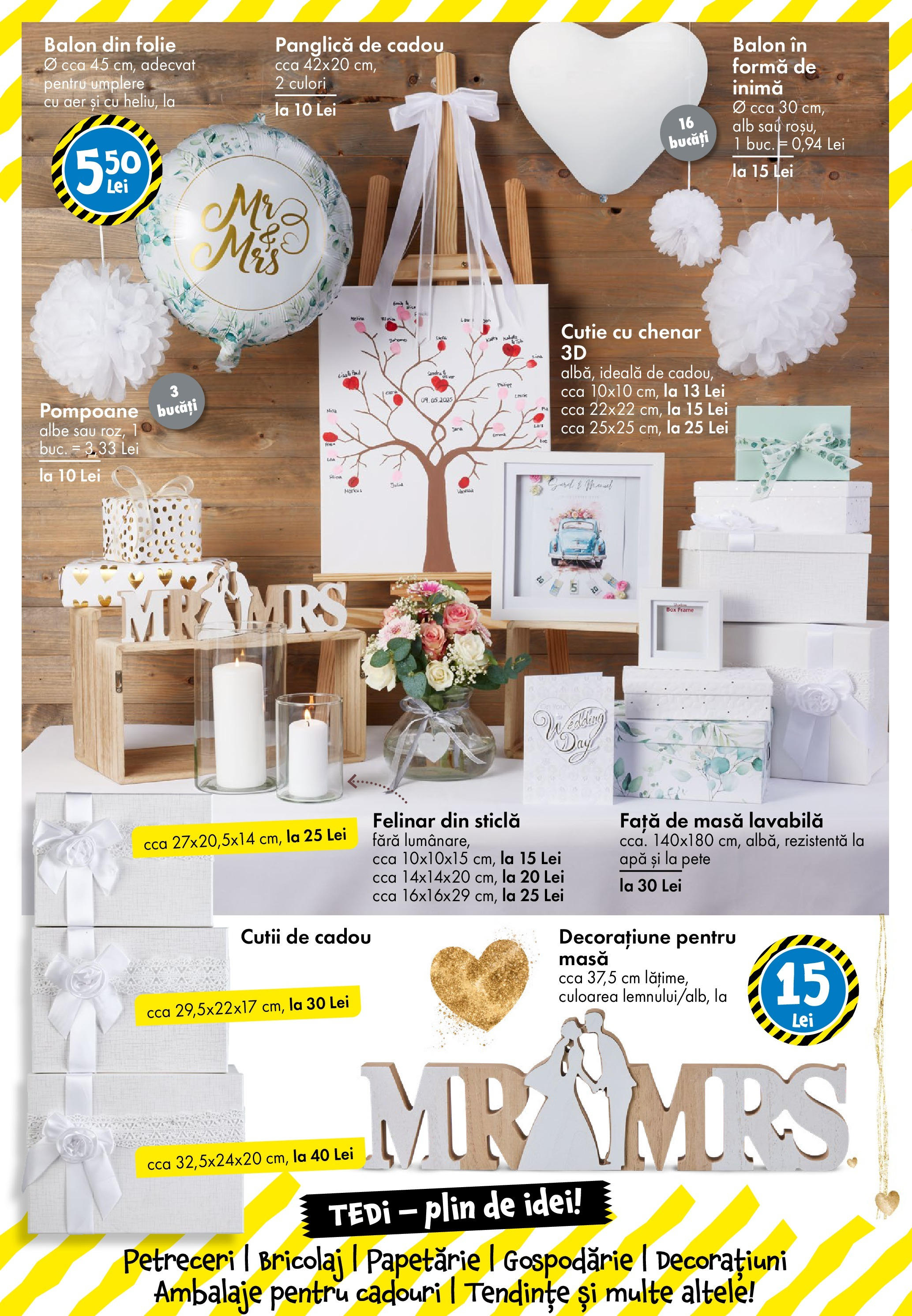 Catalog TEDi 16 - 24 Mai 2025 | Pagina 6 | Produse: Față de masă, Masă, Cutie, Apă