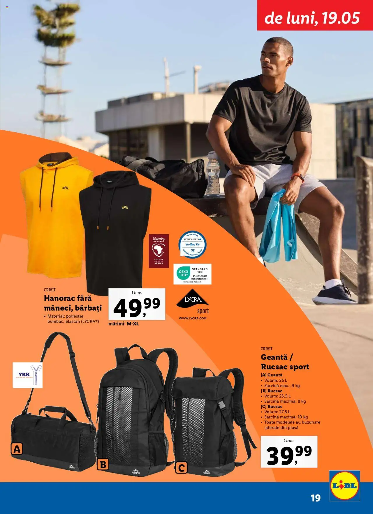 Catalog LIDL 19 Mai - 6 Iulie 2025 | Pagina 19 | Produse: Geantă, Keşe, Rucsac