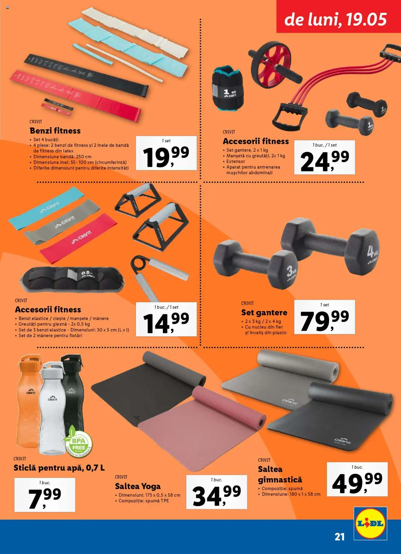 Catalog LIDL 19 Mai - 6 Iulie 2025 | Pagina 21 | Produse: Clește, Inel, Saltea