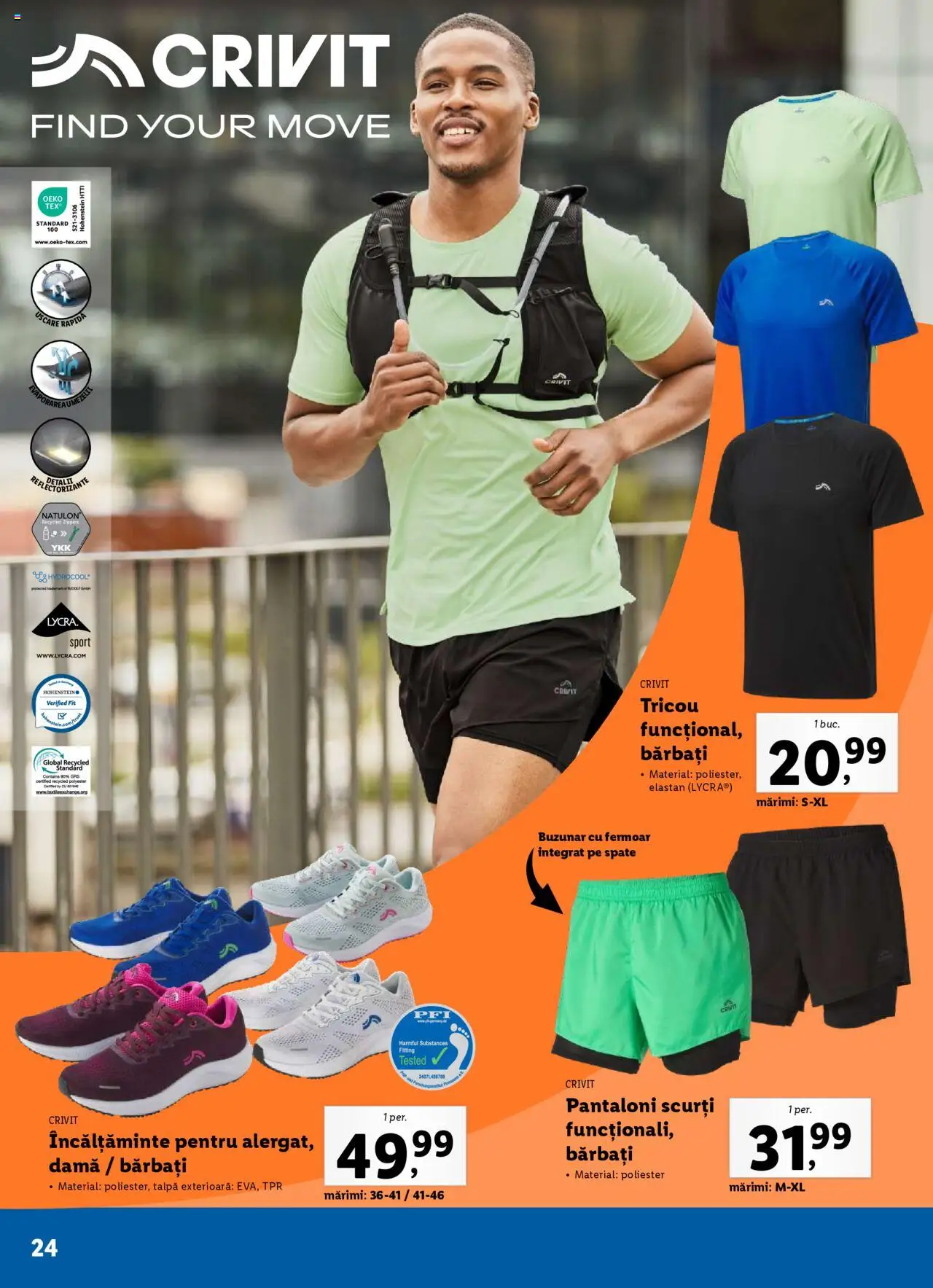 Catalog LIDL 19 Mai - 6 Iulie 2025 | Pagina 24 | Produse: Bornoz takımı, Tricou, Pantaloni, Pantaloni scurți
