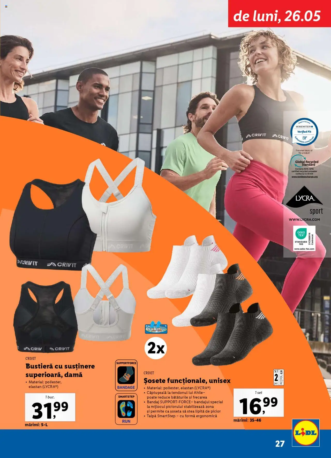 Catalog LIDL 19 Mai - 6 Iulie 2025 | Pagina 27 | Produse: Bustieră, Șosete