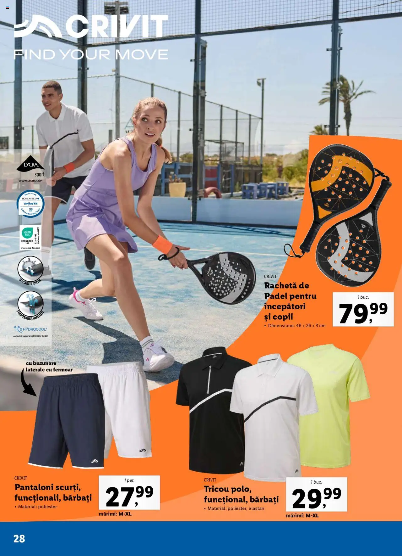 Catalog LIDL 19 Mai - 6 Iulie 2025 | Pagina 28 | Produse: Tricou, Pantaloni