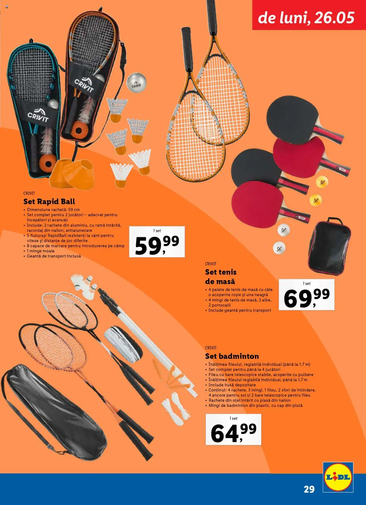 Catalog LIDL 19 Mai - 6 Iulie 2025 | Pagina 29 | Produse: Joc, Geantă, Masă