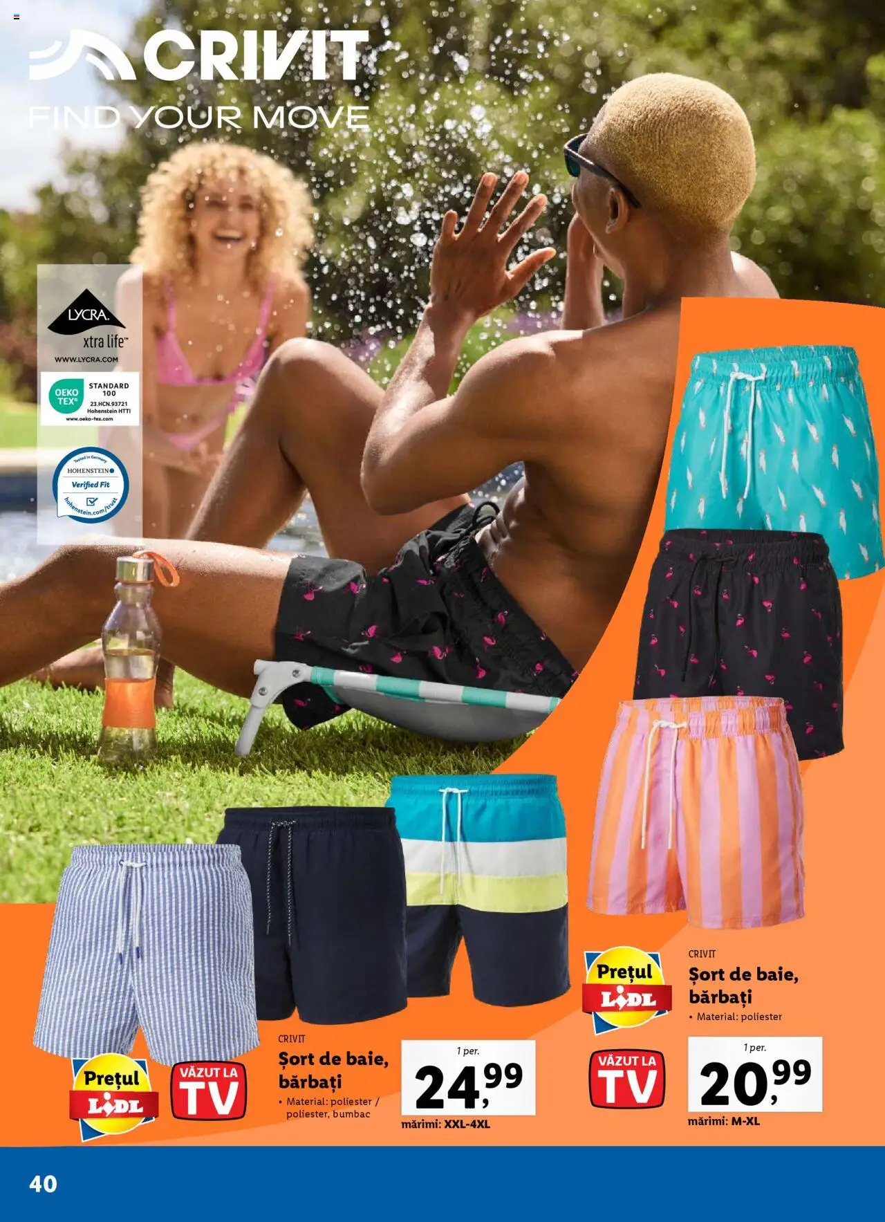 Catalog LIDL 19 Mai - 6 Iulie 2025 | Pagina 40 | Produse: Șort