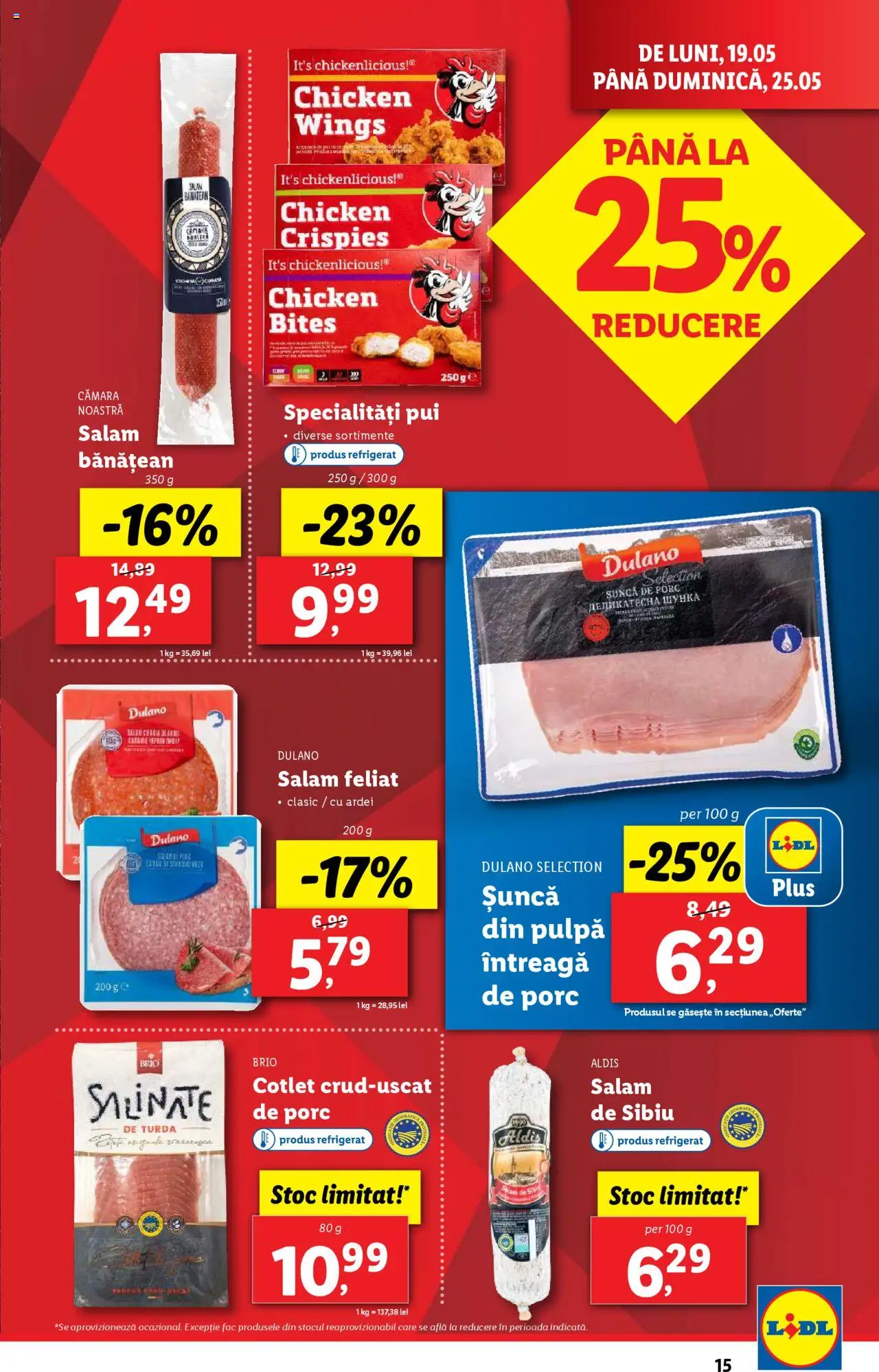 Catalog LIDL 19 - 25 Mai 2025 | Pagina 15 | Produse: Lait de coco, Hacıyatmaz Kedi Oyuncağı, Ardei, Salam
