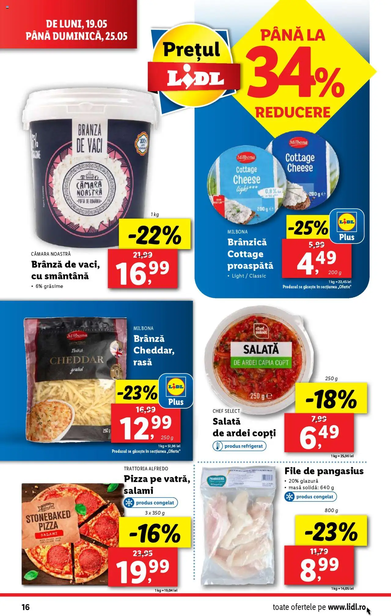 Catalog LIDL 19 - 25 Mai 2025 | Pagina 16 | Produse: Ardei, Brânză, Pizza, Esmer şeker