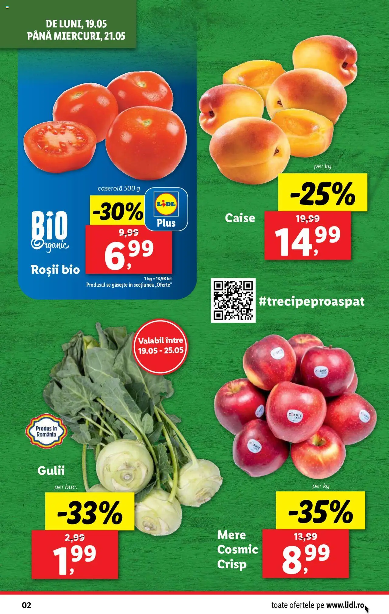 Catalog LIDL 19 - 25 Mai 2025 | Pagina 2 | Produse: Şerit ödül, Mere, Roșii, Ahtapot