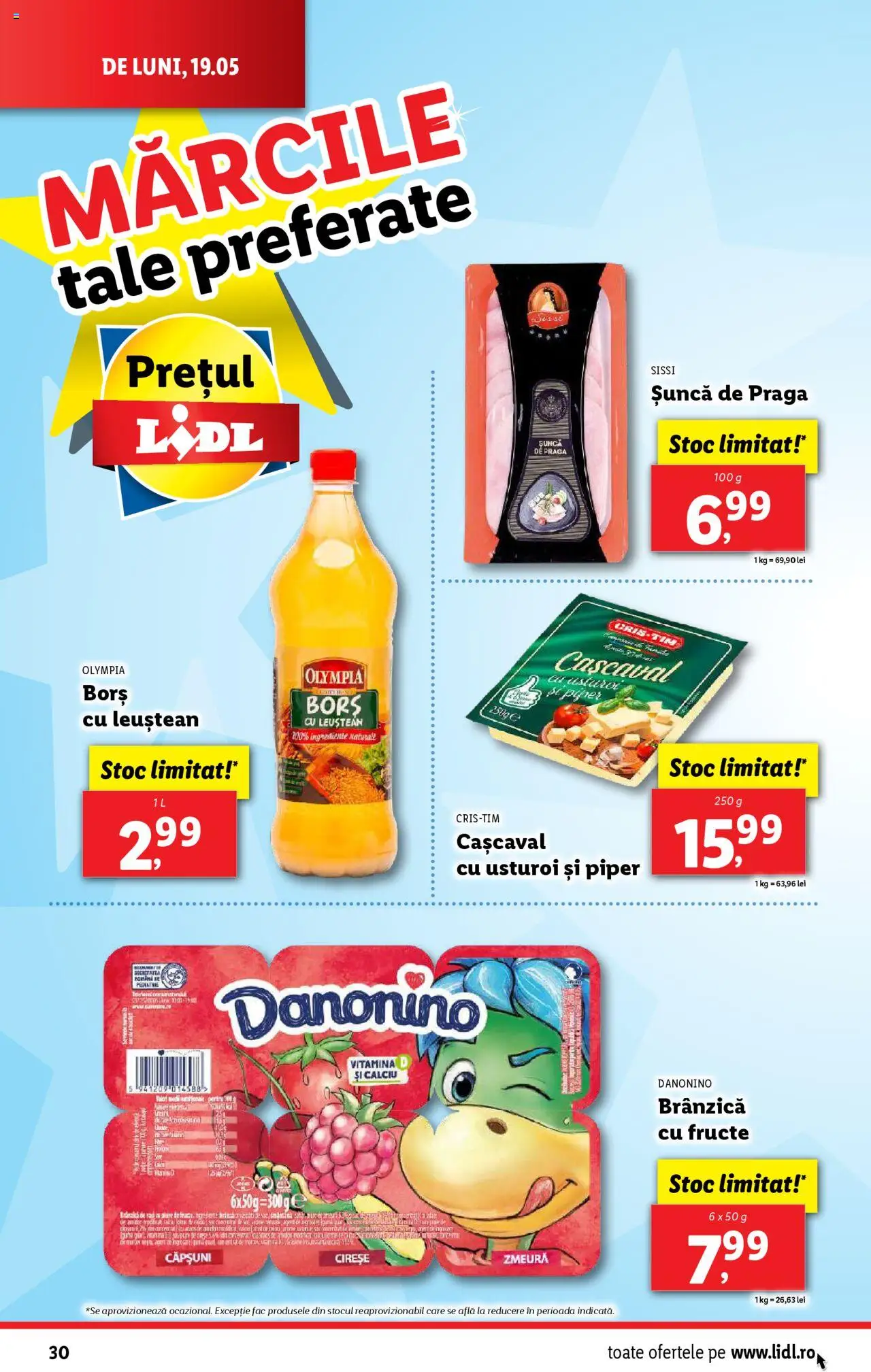 Catalog LIDL 19 - 25 Mai 2025 | Pagina 30 | Produse: Șuncă, Căpșuni, Cireșe, Fructe