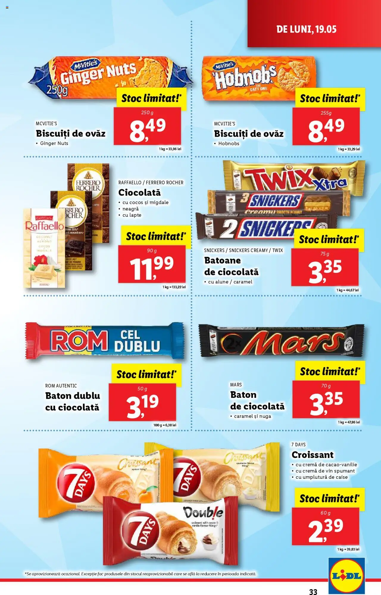 Catalog LIDL 19 - 25 Mai 2025 | Pagina 33 | Produse: Migdale, Lapte, Ciocolată, Biscuiți
