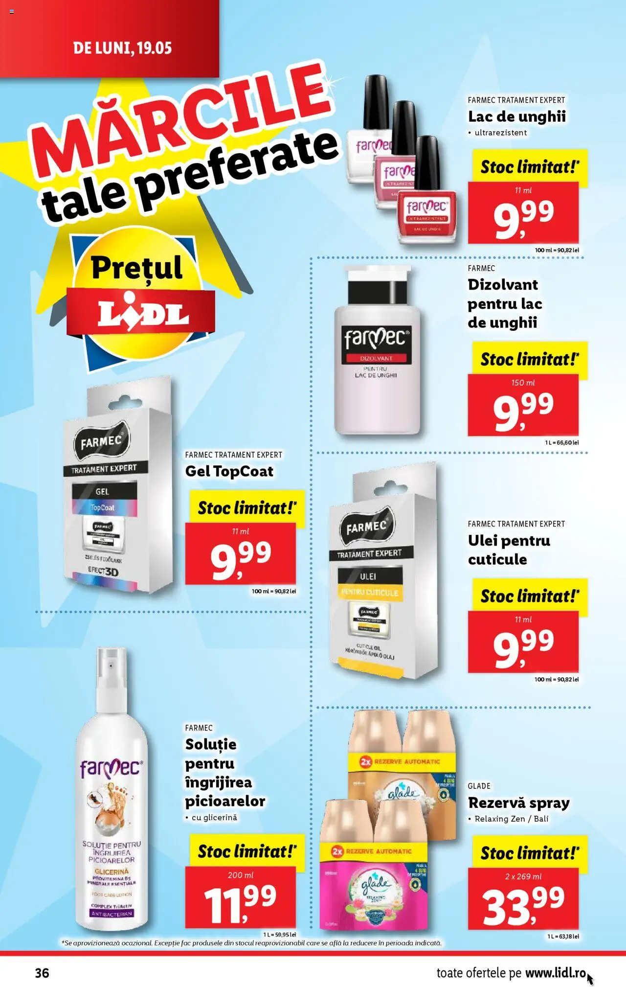 Catalog LIDL 19 - 25 Mai 2025 | Pagina 36 | Produse: Lac de unghii, Ulei