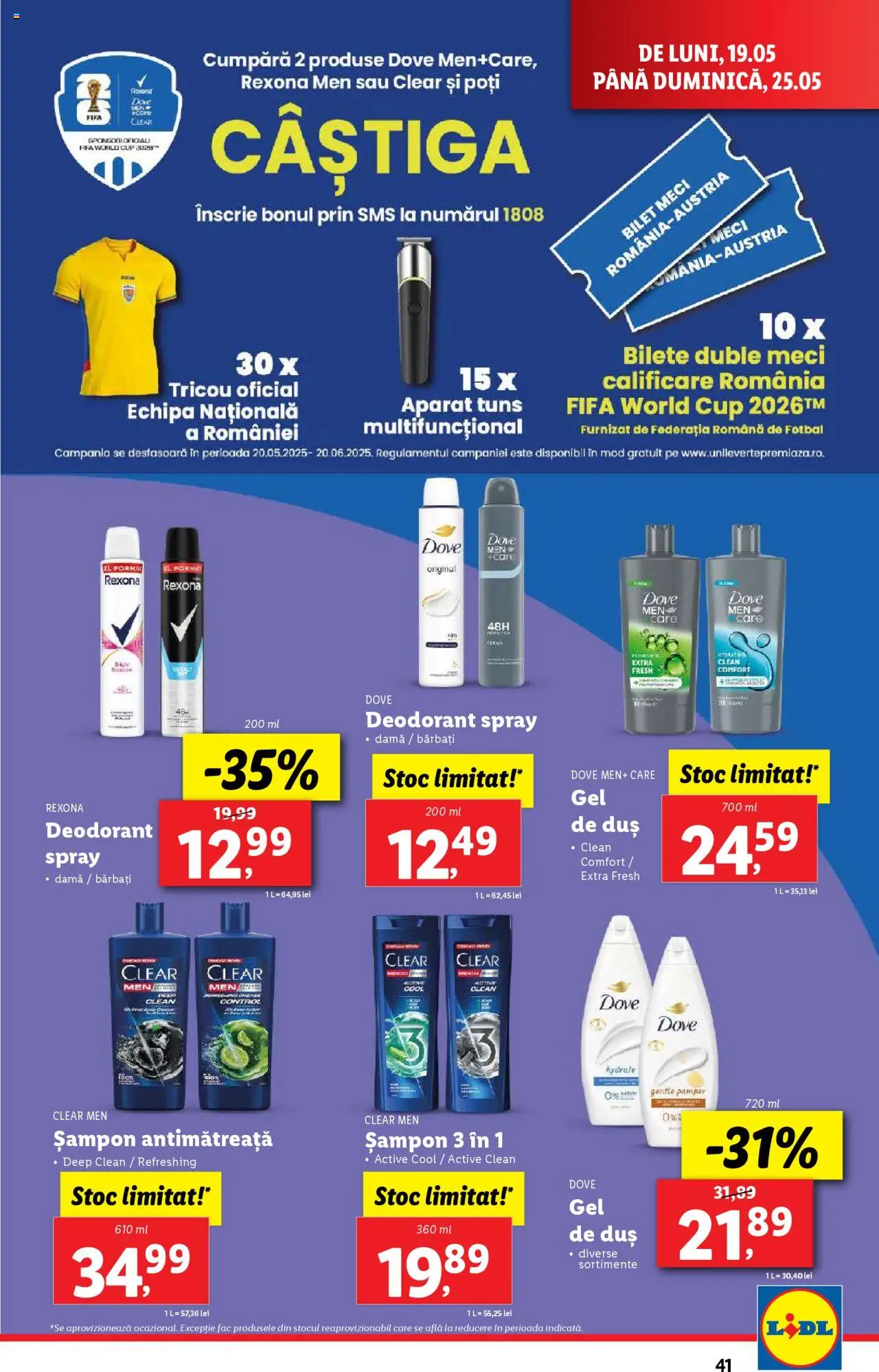 Catalog LIDL 19 - 25 Mai 2025 | Pagina 41 | Produse: Pomelo, Duș, Șampon, Tricou