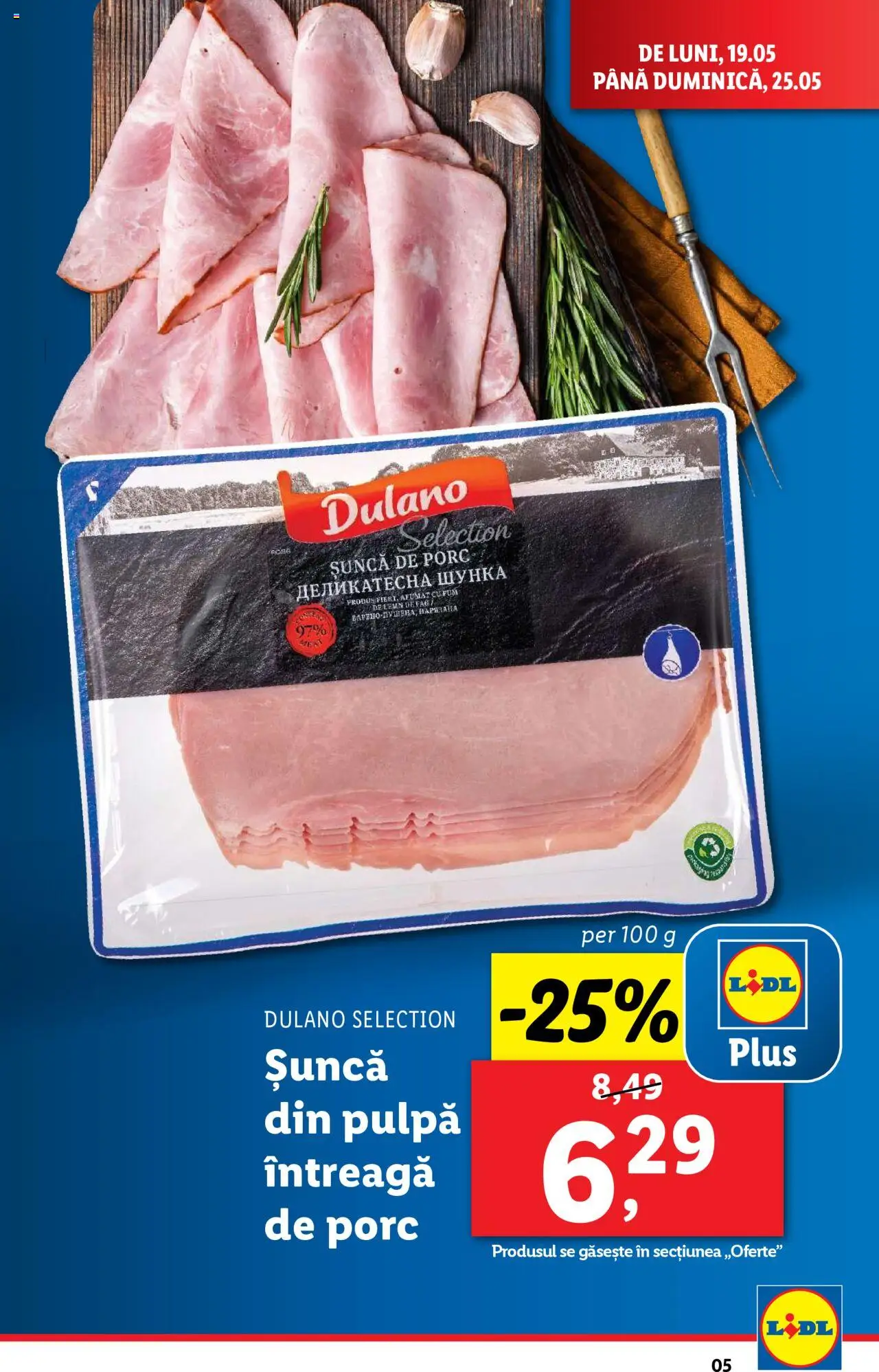 Catalog LIDL 19 - 25 Mai 2025 | Pagina 5 | Produse: Șuncă