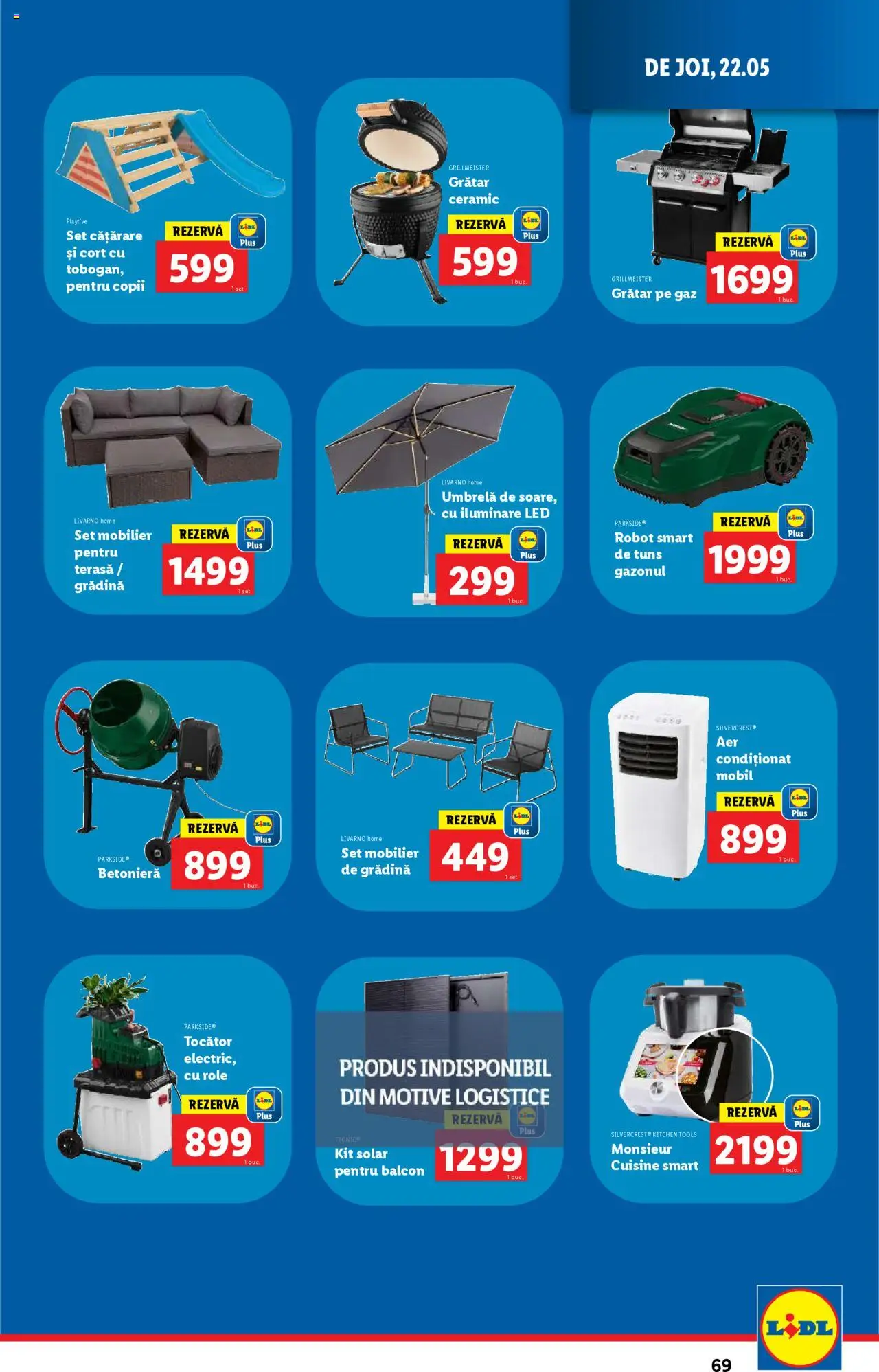 Catalog LIDL 19 - 25 Mai 2025 | Pagina 69 | Produse: Cort, Robot, Babak, Role
