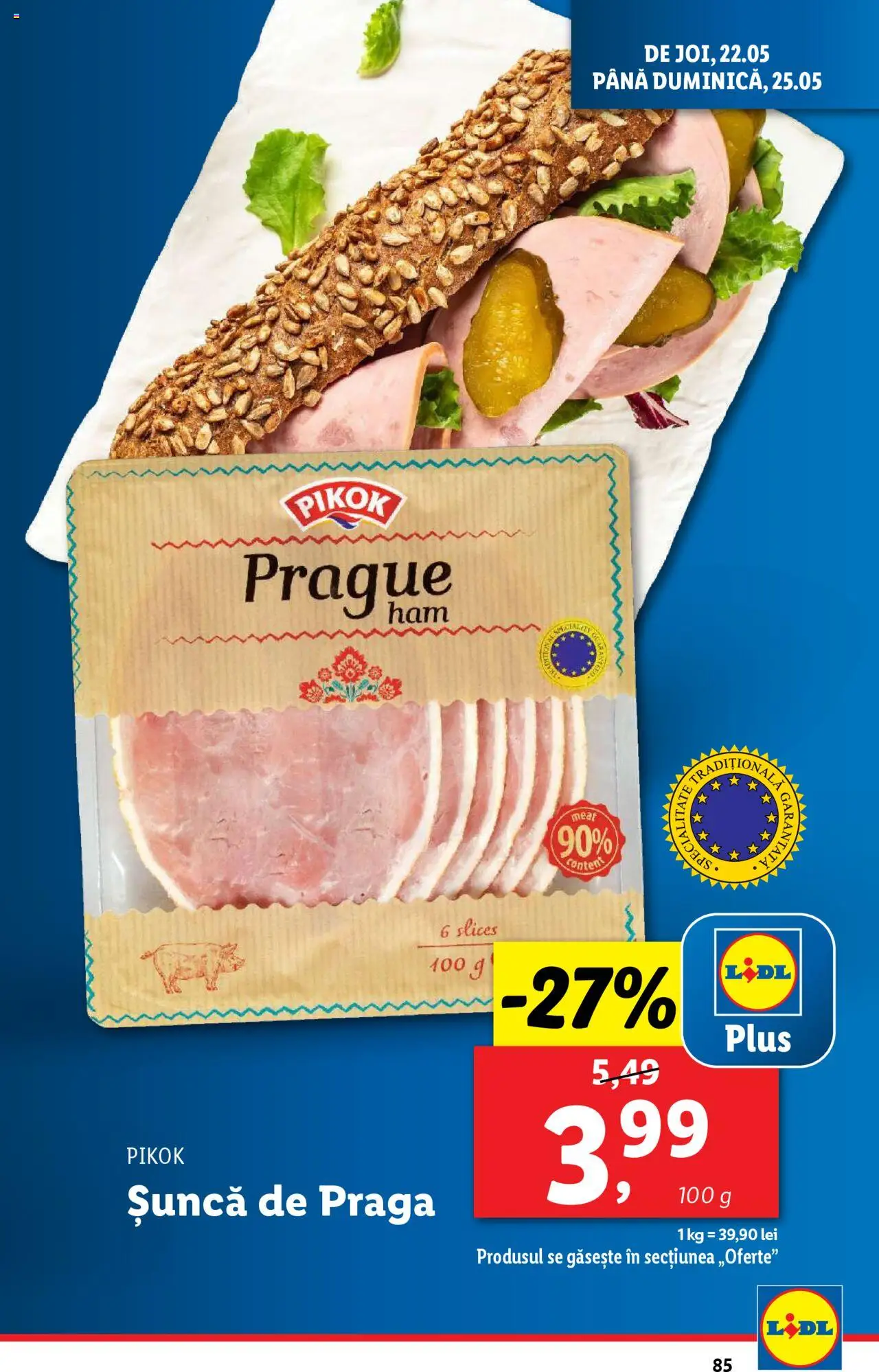 Catalog LIDL 19 - 25 Mai 2025 | Pagina 85 | Produse: Șuncă