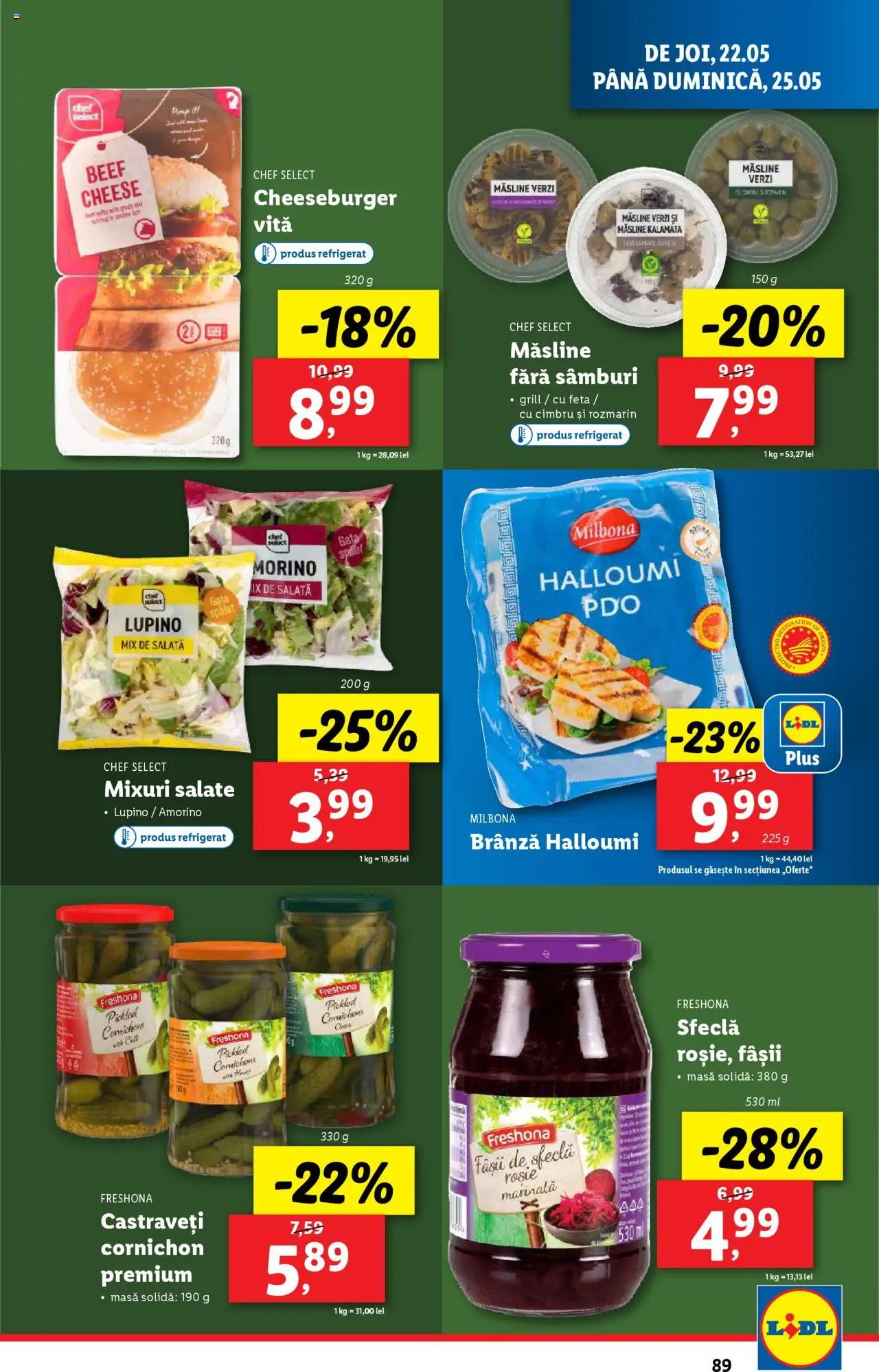 Catalog LIDL 19 - 25 Mai 2025 | Pagina 89 | Produse: Măsline, Brânză, Salată, Sfeclă