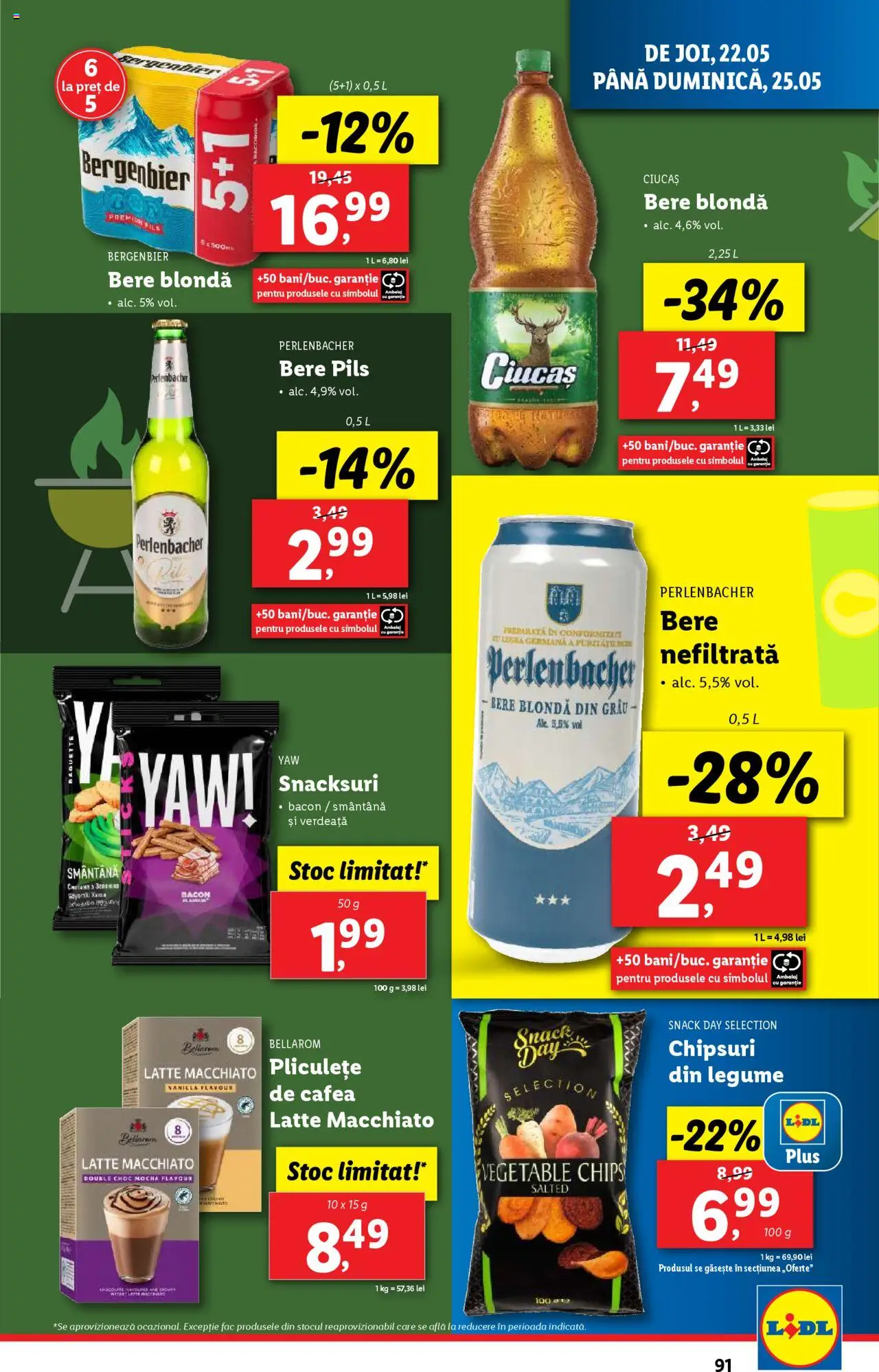 Catalog LIDL 19 - 25 Mai 2025 | Pagina 91 | Produse: Bacon, Plastik Kulübe, Smântână, Legume