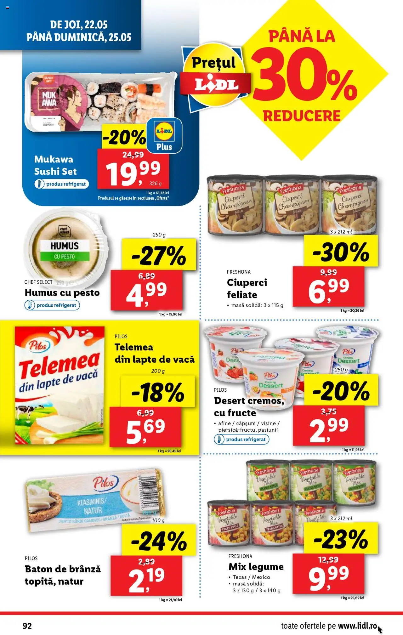Catalog LIDL 19 - 25 Mai 2025 | Pagina 92 | Produse: Delgeç, Afine, Lapte, Brânză