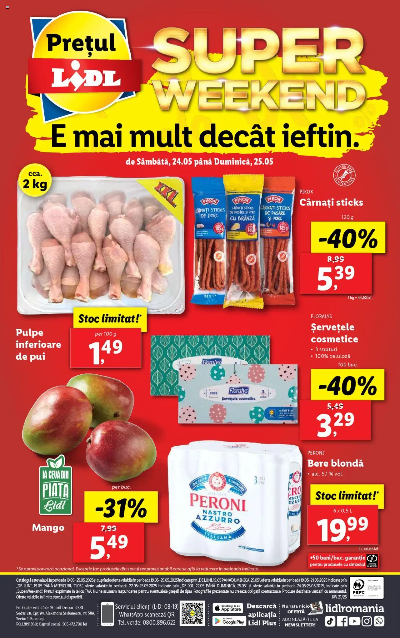 Catalog LIDL 19 - 25 Mai 2025 | Pagina 96 | Produse: Brânză, Bere, Mango, Cârnați