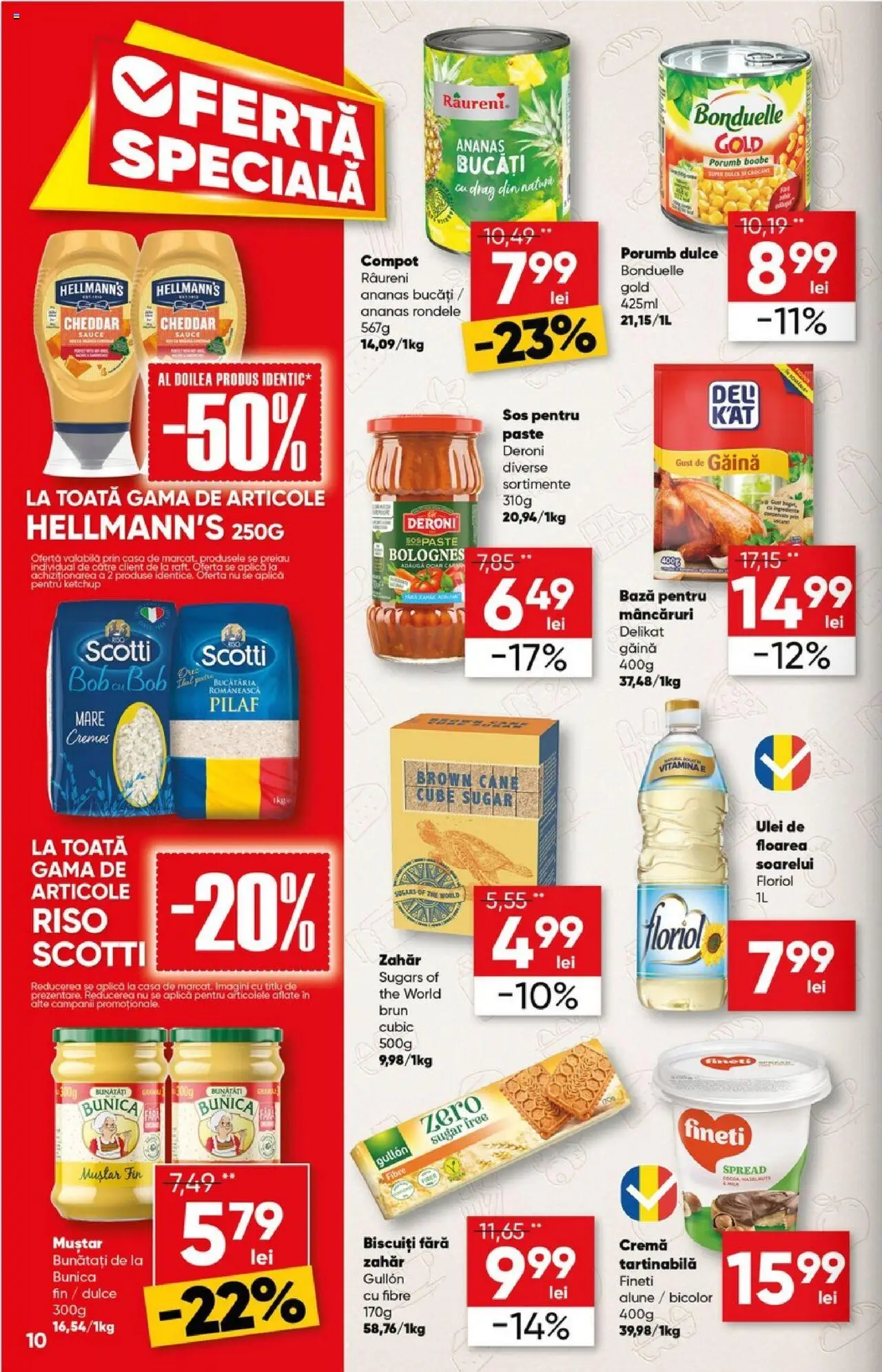 Catalog Profi 14 - 27 Mai 2025 | Pagina 10 | Produse: Cremă, Muștar, Compot, Biscuiți