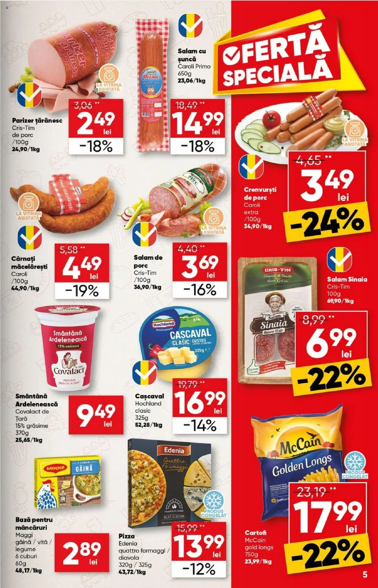 Catalog Profi 14 - 27 Mai 2025 | Pagina 5 | Produse: Vitrină, Șuncă, Cartofi, Legume