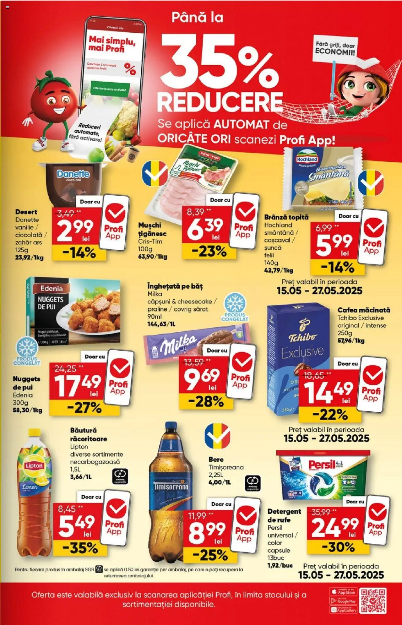 Catalog Profi 14 - 27 Mai 2025 | Pagina 9 | Produse: Hacıyatmaz Kedi Oyuncağı, Brânză, Ciocolată, Zahăr