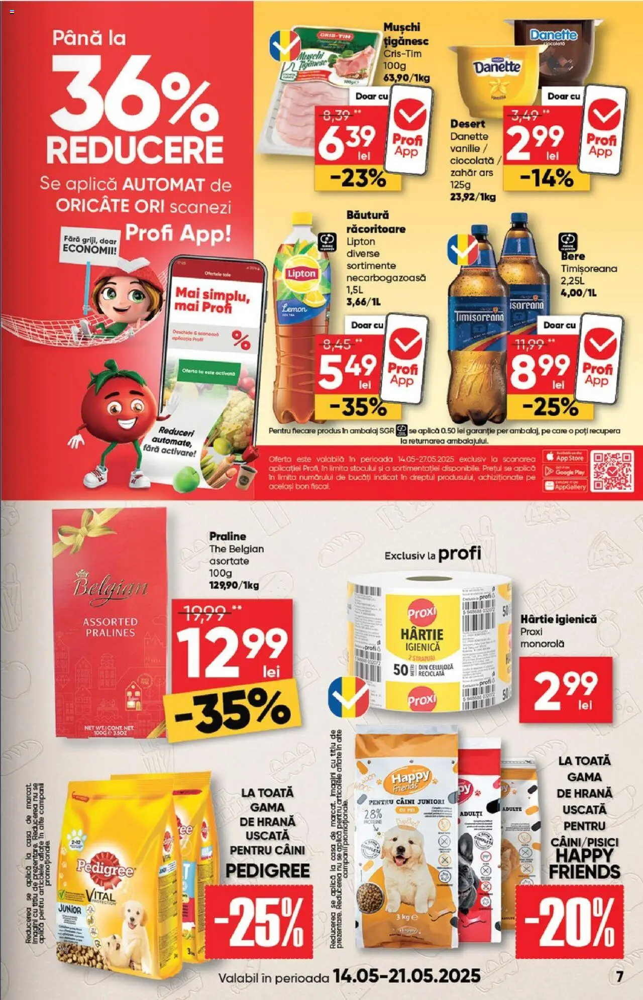 Catalog Profi 14 - 27 Mai 2025 | Pagina 7 | Produse: Masaüstü kılıfı, Praline, Ciocolată, Bere