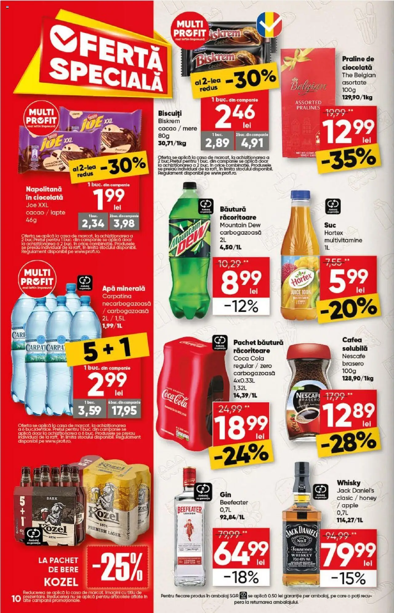 Catalog Profi 14 - 27 Mai 2025 | Pagina 10 | Produse: Yazı tahtası kalemi, Lapte, Bere, Whiskey