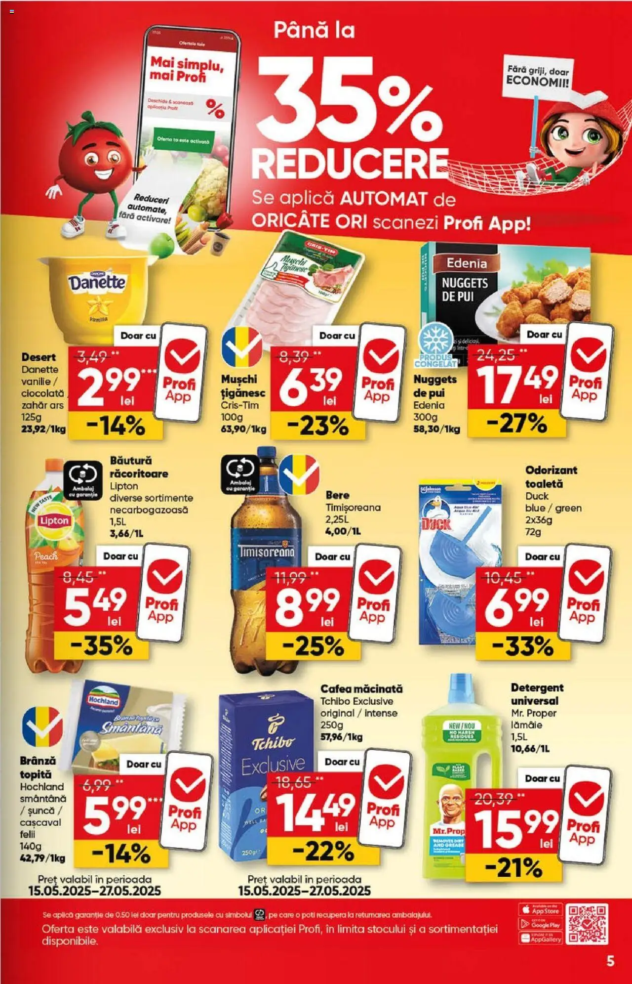 Catalog Profi 14 - 27 Mai 2025 | Pagina 5 | Produse: Cașcaval, Brânză, Șuncă, Lămâie