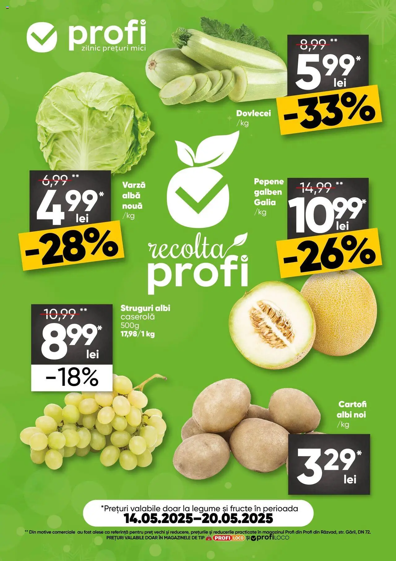 Catalog Profi 14 - 20 Mai 2025 | Pagina 1 | Produse: Struguri, Mici, Cartofi, Legume