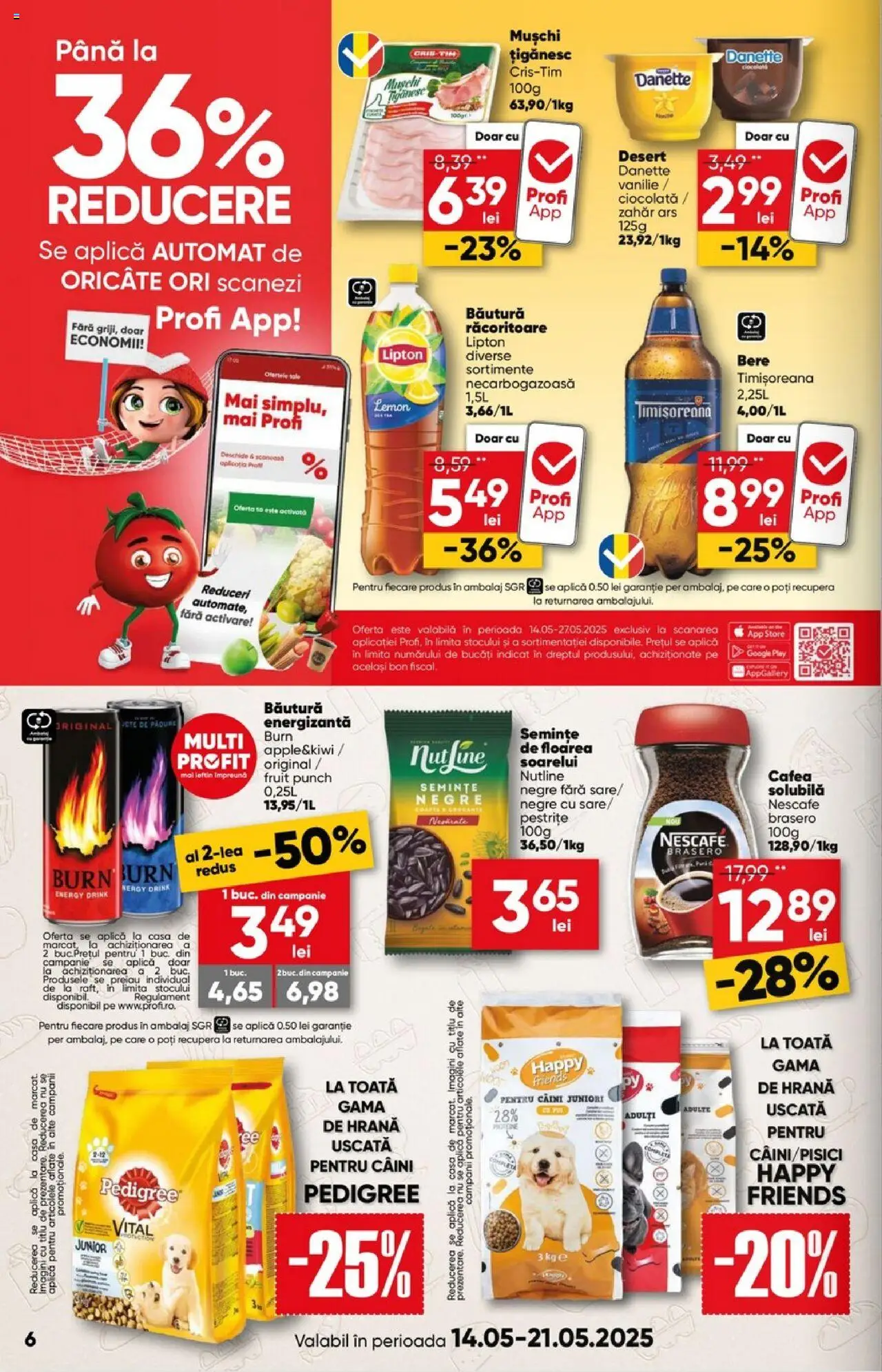 Catalog Profi 14 - 27 Mai 2025 | Pagina 6 | Produse: Masaüstü kılıfı, Cafea, Bere, Zahăr