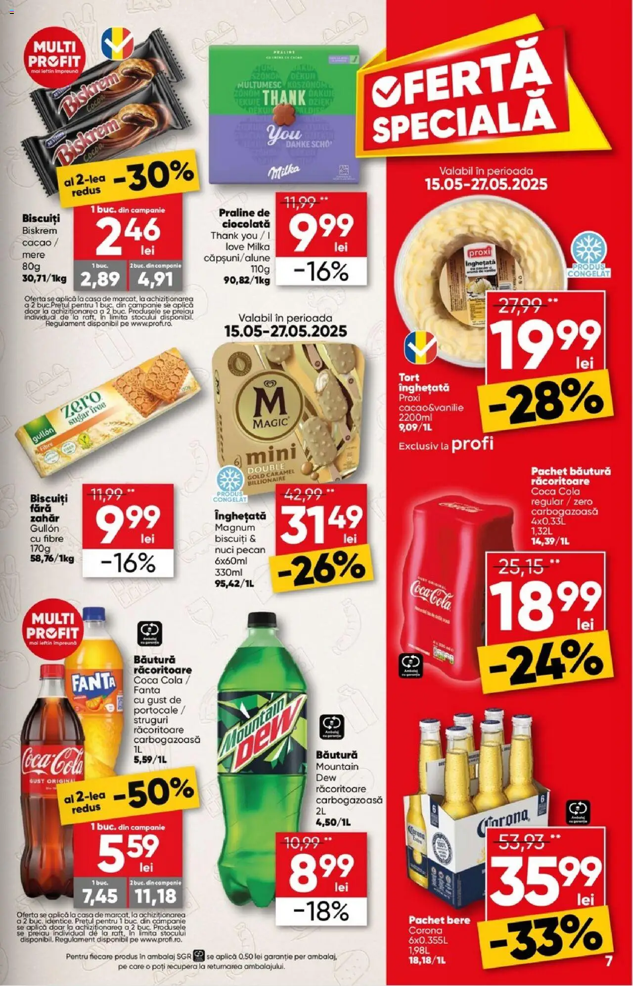 Catalog Profi 14 - 27 Mai 2025 | Pagina 7 | Produse: Ciocolată, Bere, Mere, Portocale
