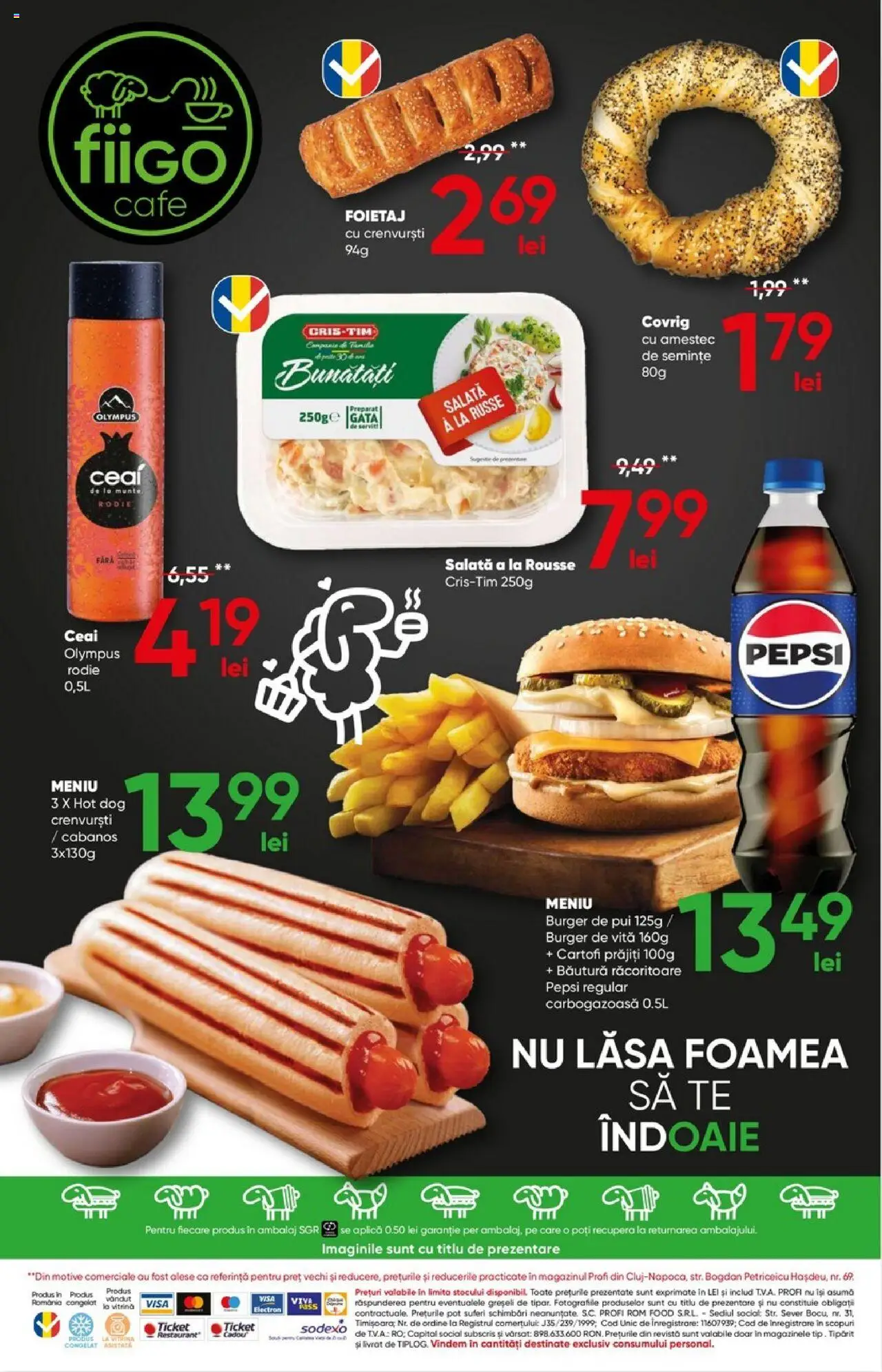 Catalog Profi 14 - 27 Mai 2025 | Pagina 8 | Produse: Hacıyatmaz Kedi Oyuncağı, Vitrină, Semințe, Burger