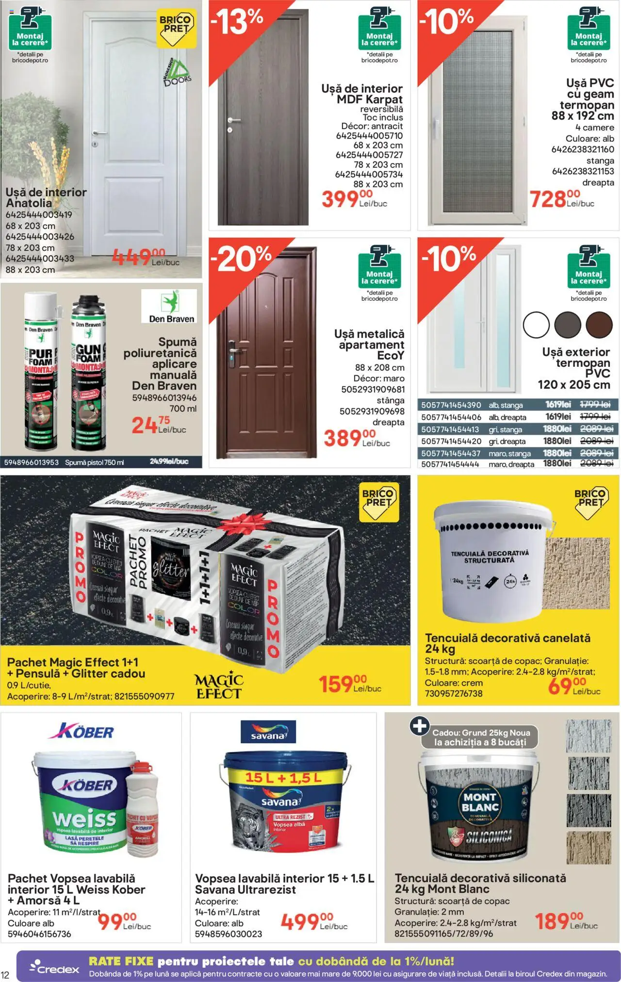 Catalog Brico Depot 15 Mai - 3 Iunie 2025 | Pagina 12 | Produse: Vopsea, Türk kahvesi öğütme değirmeni, Amorsă, Ușă