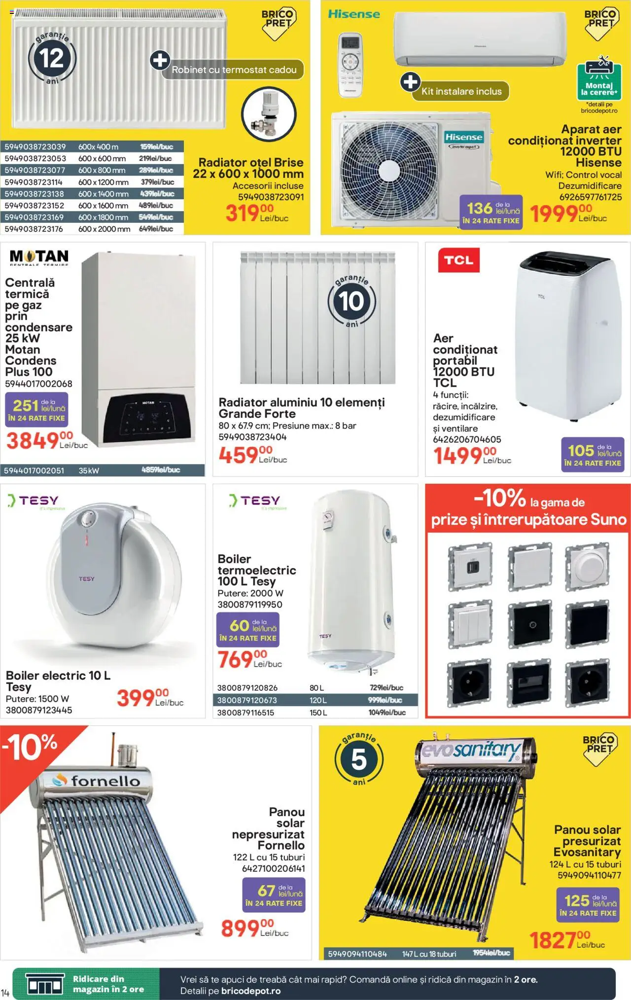 Catalog Brico Depot 15 Mai - 3 Iunie 2025 | Pagina 14 | Produse: Boiler, Prize, Panou solar